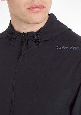 Calvin Klein Sport Outdoorjacke mit Kapuze und Eingrifftaschen