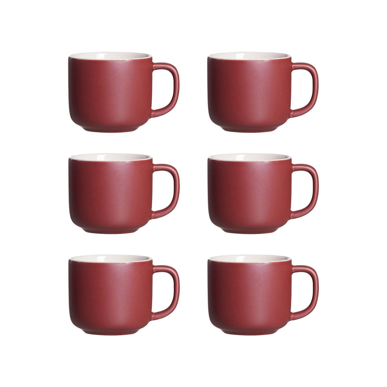 Ritzenhoff & Breker Tasse Jasper Kaffeetassen 240 ml 6er Set, 6-tlg., Keramik