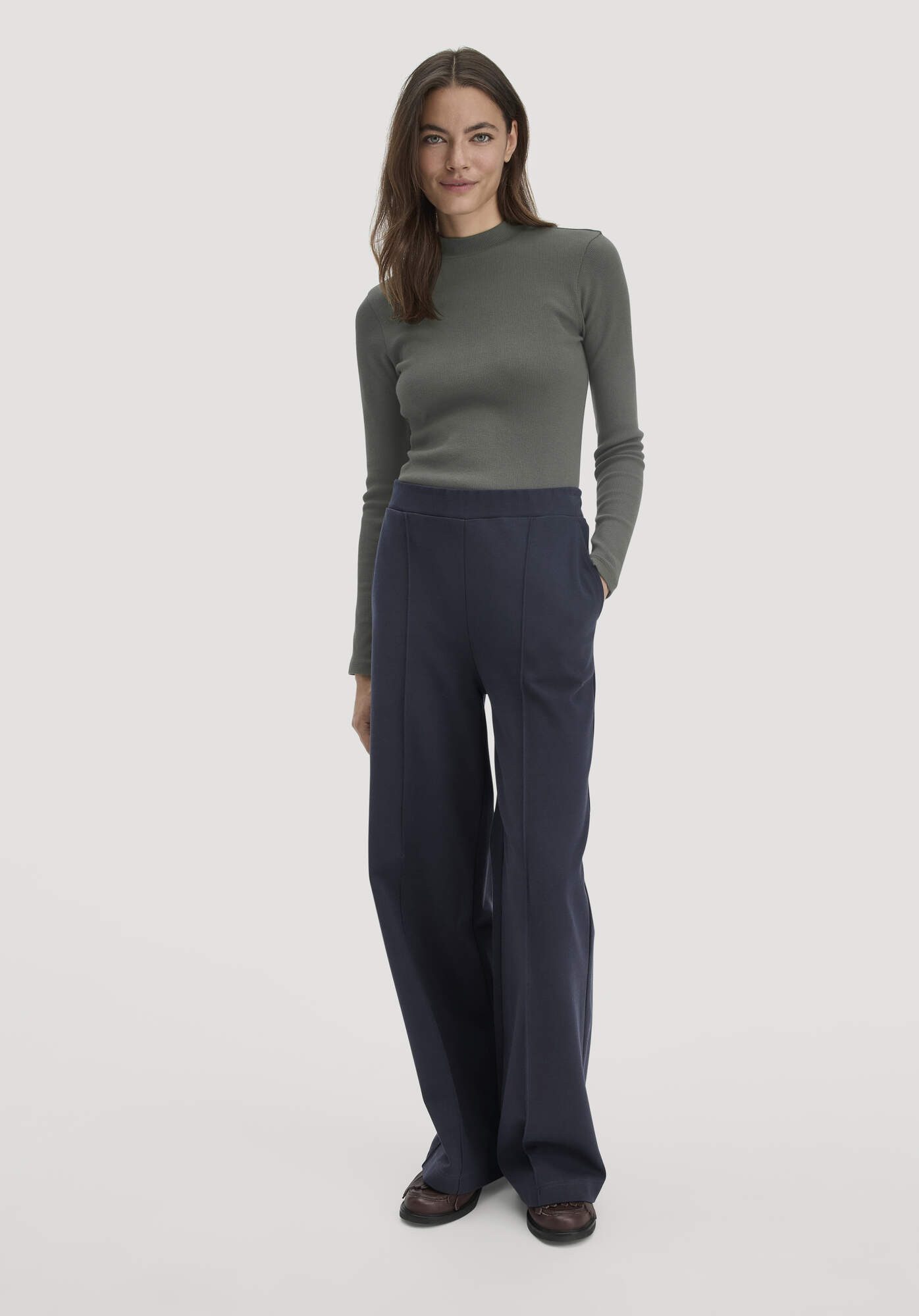 Hessnatur Jerseyhose Relaxed Wide Leg aus günstig online kaufen