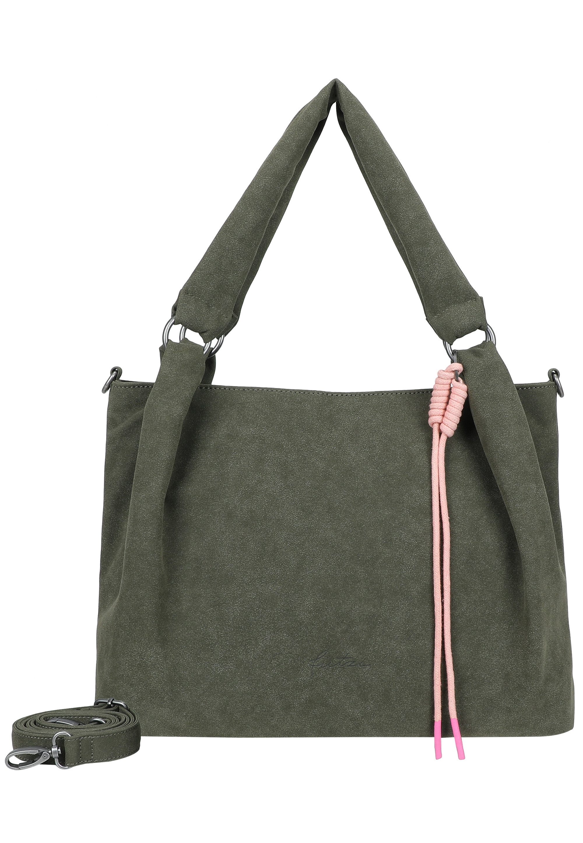 Henkeltasche Sue03 Suede Jacky Soft Dark Anthra