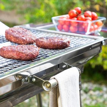 DOTMALL Grillrost Faltbarer Grillofen aus Edelstahl Grillroste Grillrost