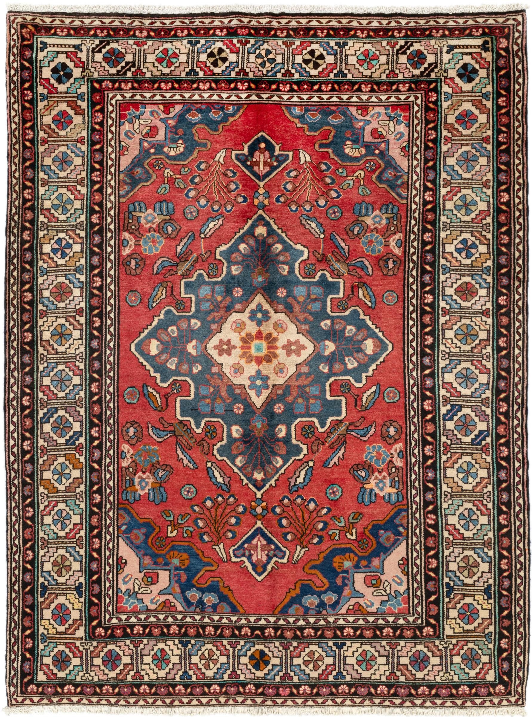 Nain Trading Orientteppich Mahal 217x291 Handgeknüpfter Orientteppich / Perserteppich, rechteckig, Höhe: 12 mm