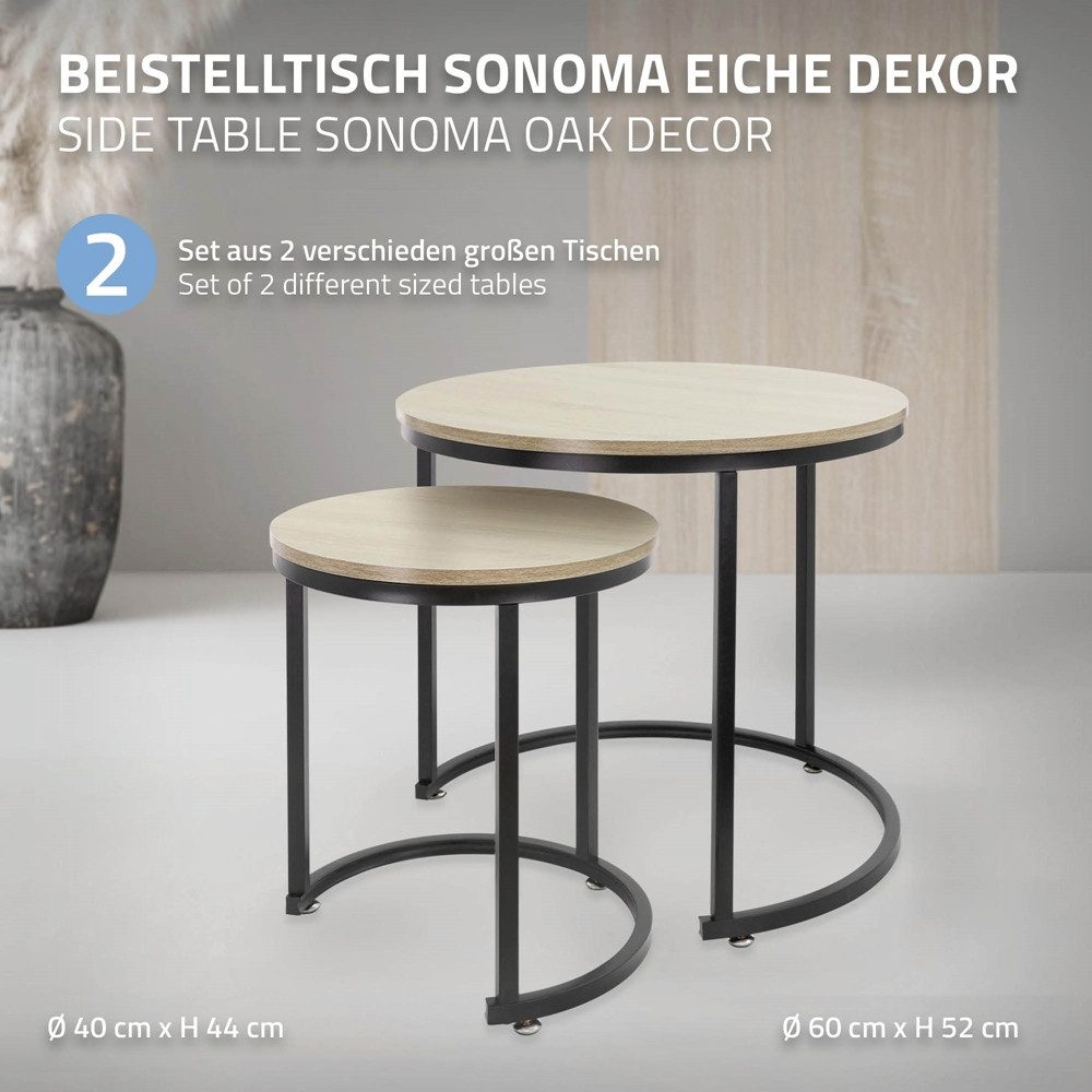 ML-DESIGN Couchtisch Beistelltisch in 2 Größen günstig online kaufen