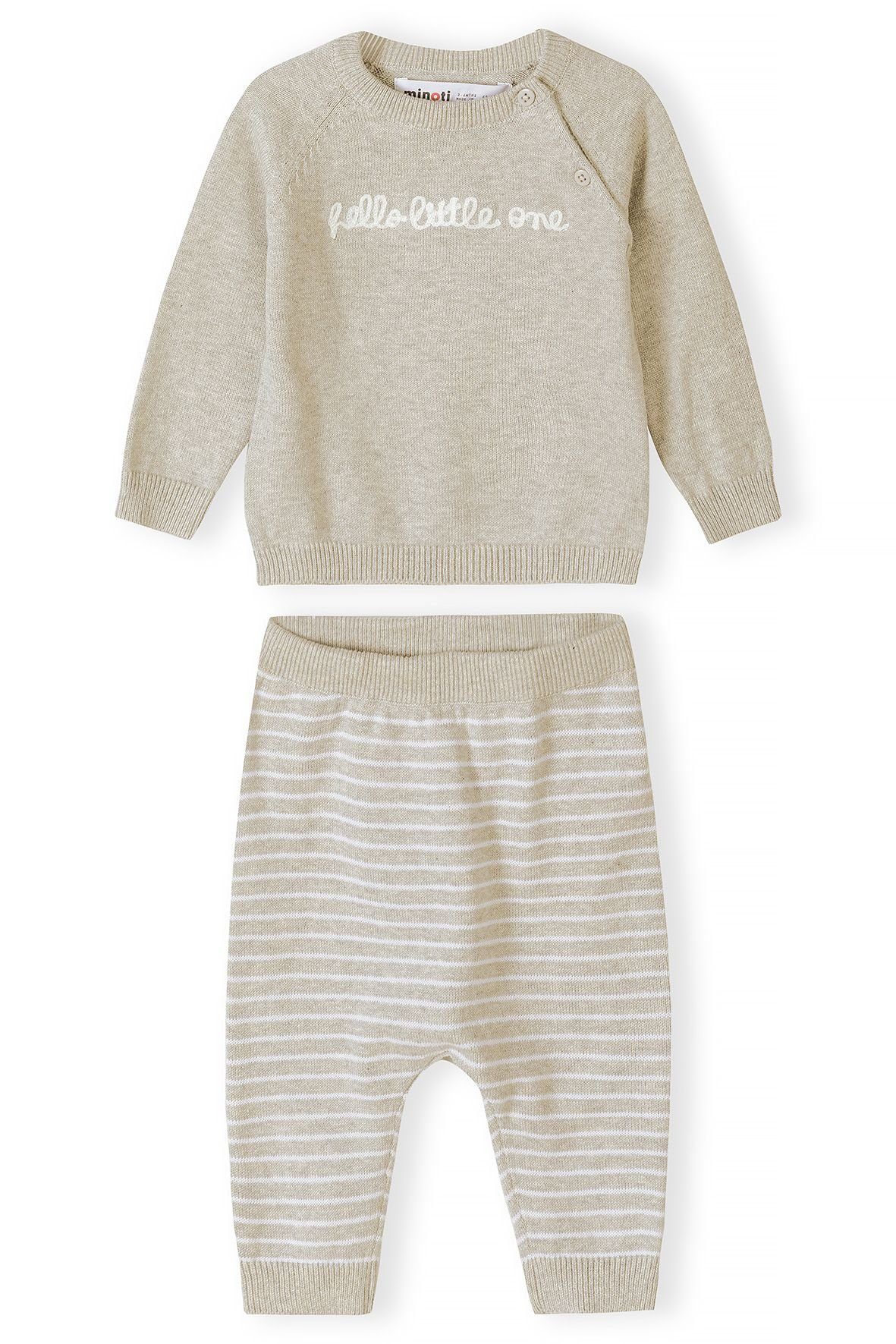 MINOTI Langarmshirt & Leggings im Set (0-18m) Beige