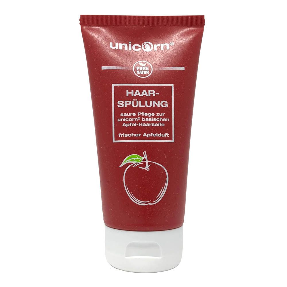 unicorn Haarseife Apfel - Haarspülung saure Pflege 150ml