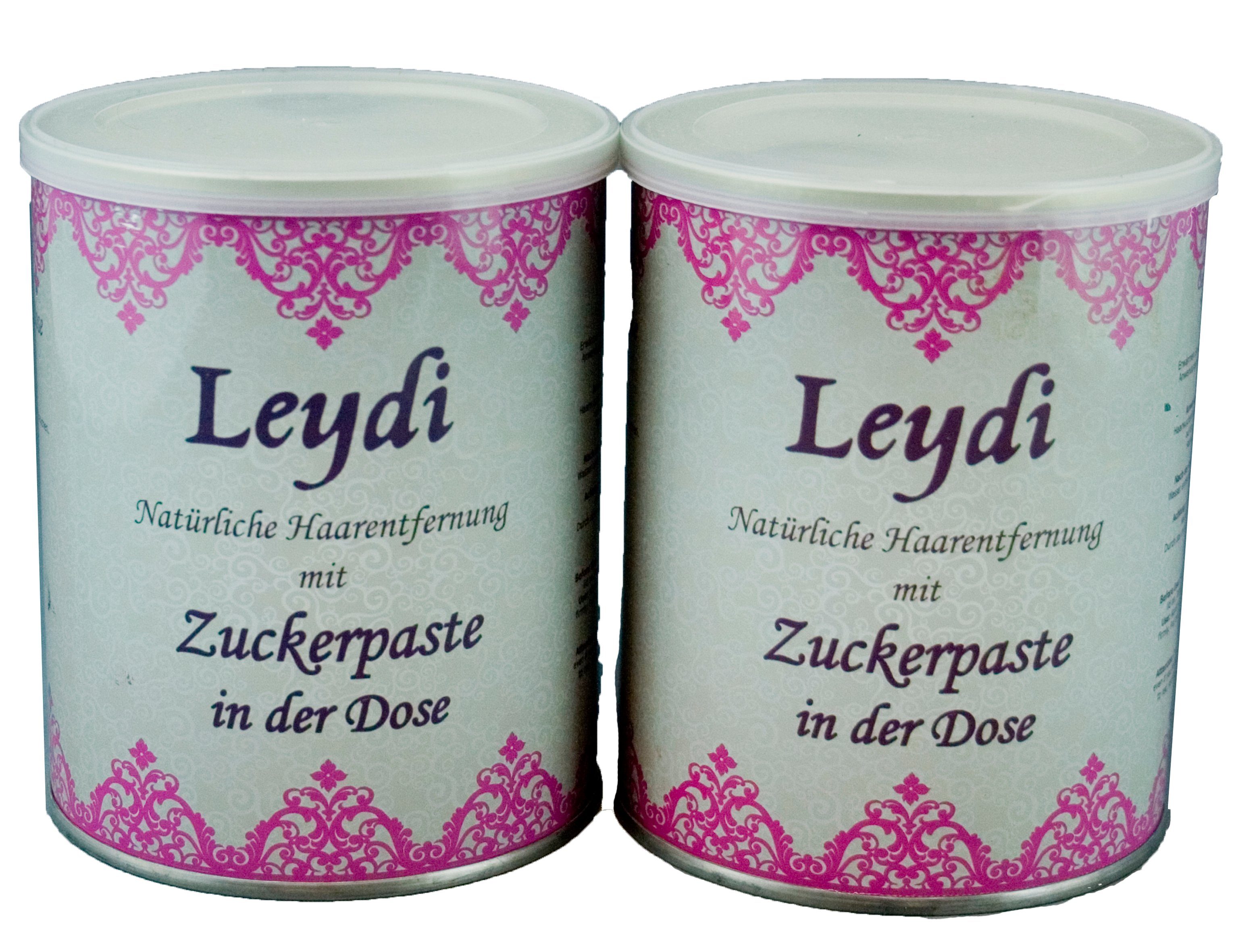 Zuckerpaste Leydi Zuckerpaste in der Dose - 2x800ml Sugaring für den ganzen Körper