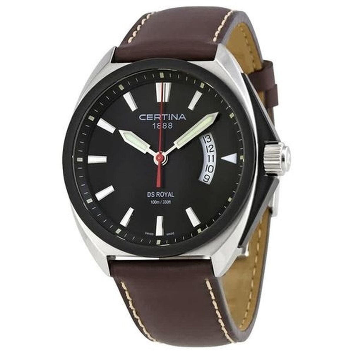 Certina Quarzuhr Certina Armbanduhr Herrenuhr Unisex Uhr DS ROYAL Leder