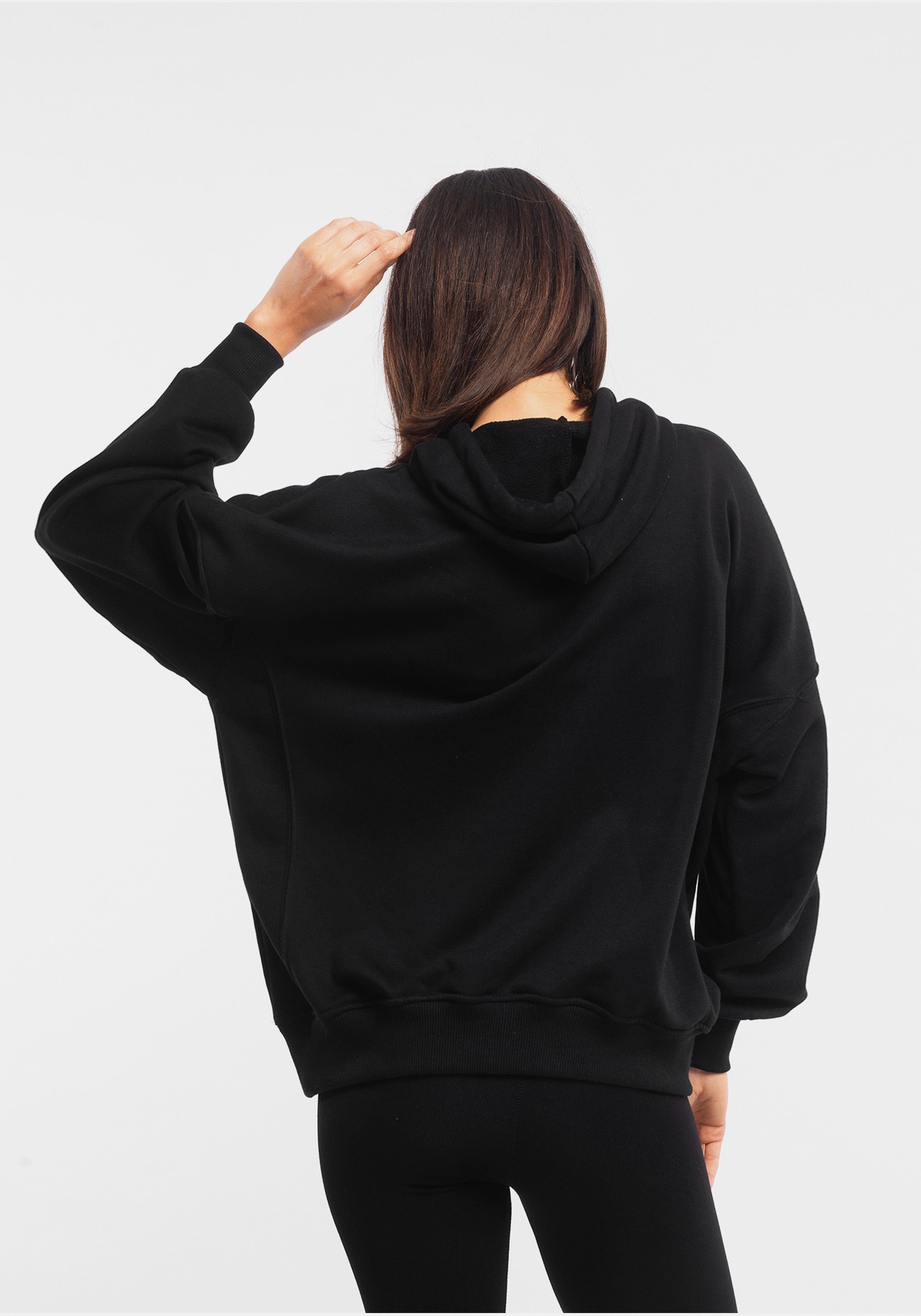 Tom Barron Kapuzensweatshirt mit Tasche und Tunnelzug