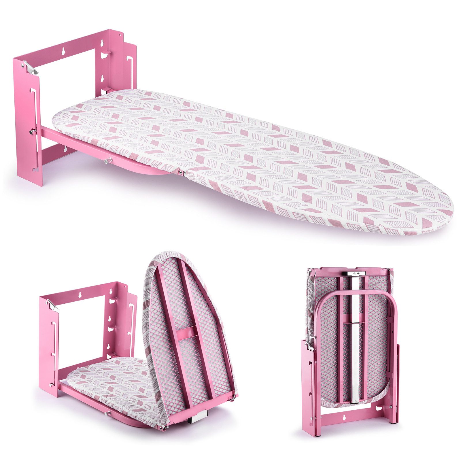 XERSEK Aktivbügeltisch Bügelbrett Klappbar mit Wandmontage ist höhenverstellbar, Ironing Board, Platzsparende Bügelbretter für Wäschereien