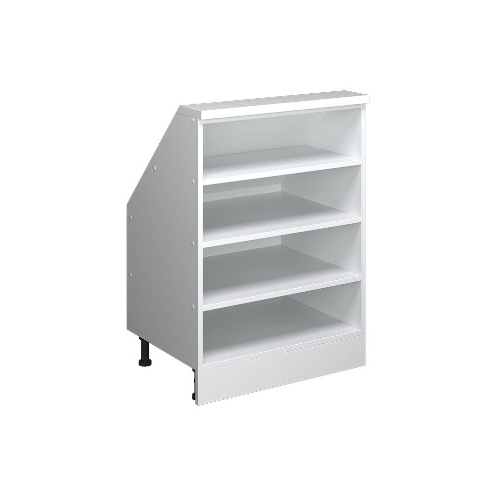 Vicco Kommode Rion, Weiß, 60 x 81.6 cm mit 4 Fächern (1 St)