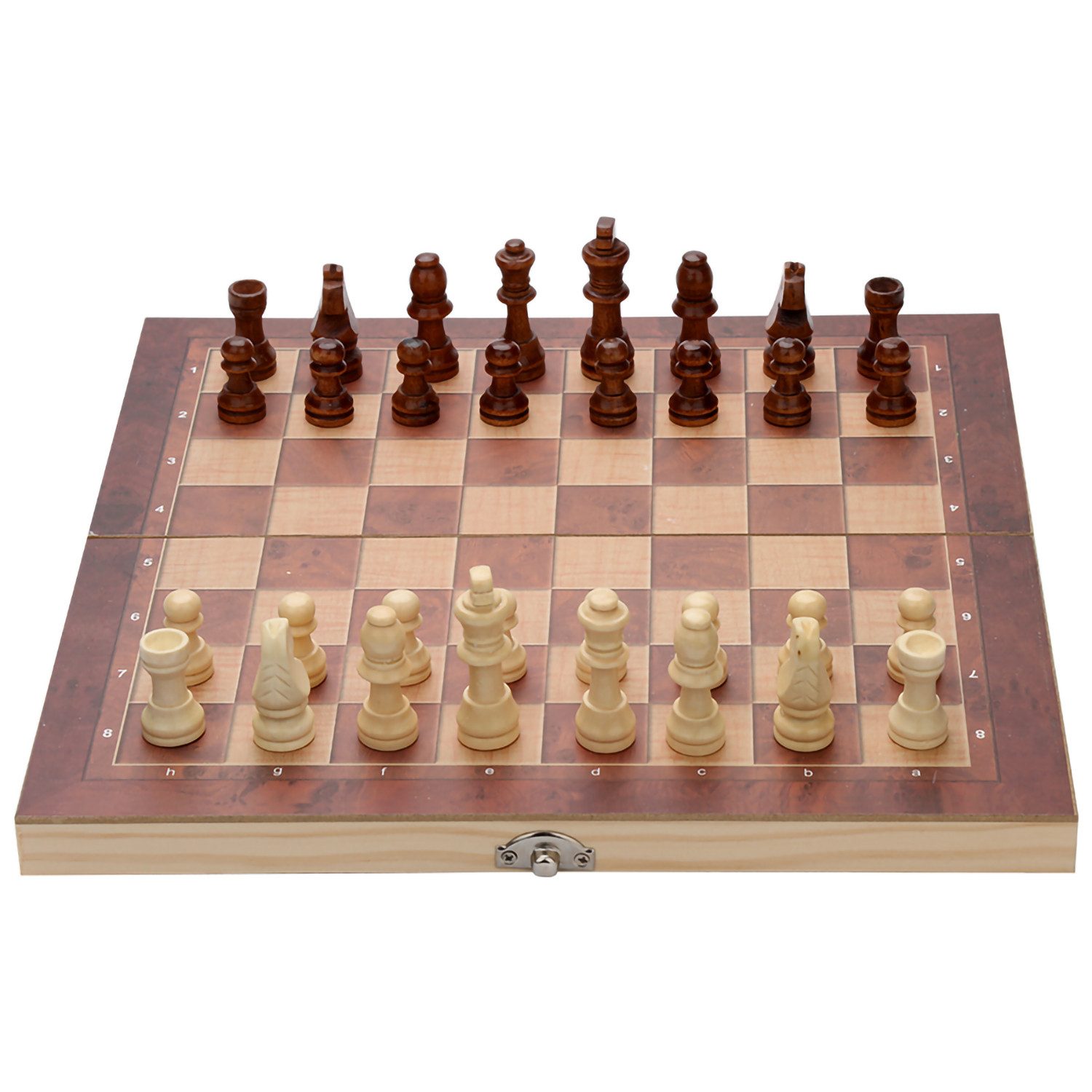 Clanmacy Spiel Schachspiel Schach 29*29CM Figuren inkl. 3 in1 Schachfiguren Geschenk