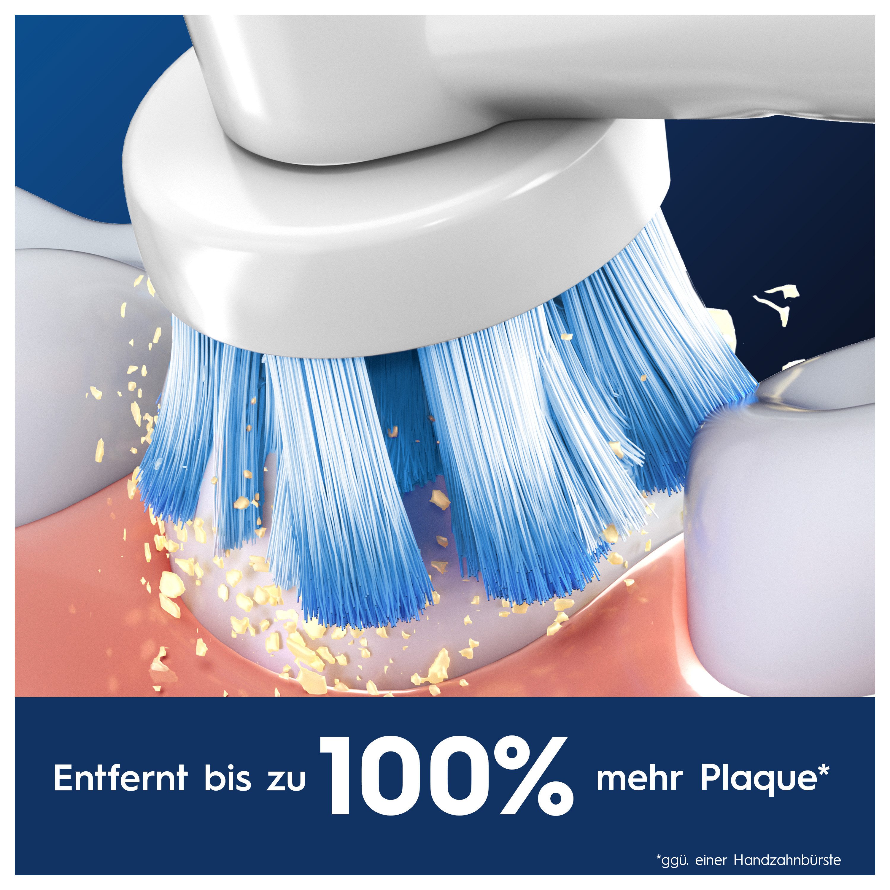 Oral-B Aufsteckbürsten Pro Sensitive Clean, Sanfte Zahnreinigung, innovative X-förmige Borsten – Bild 4 von 5
