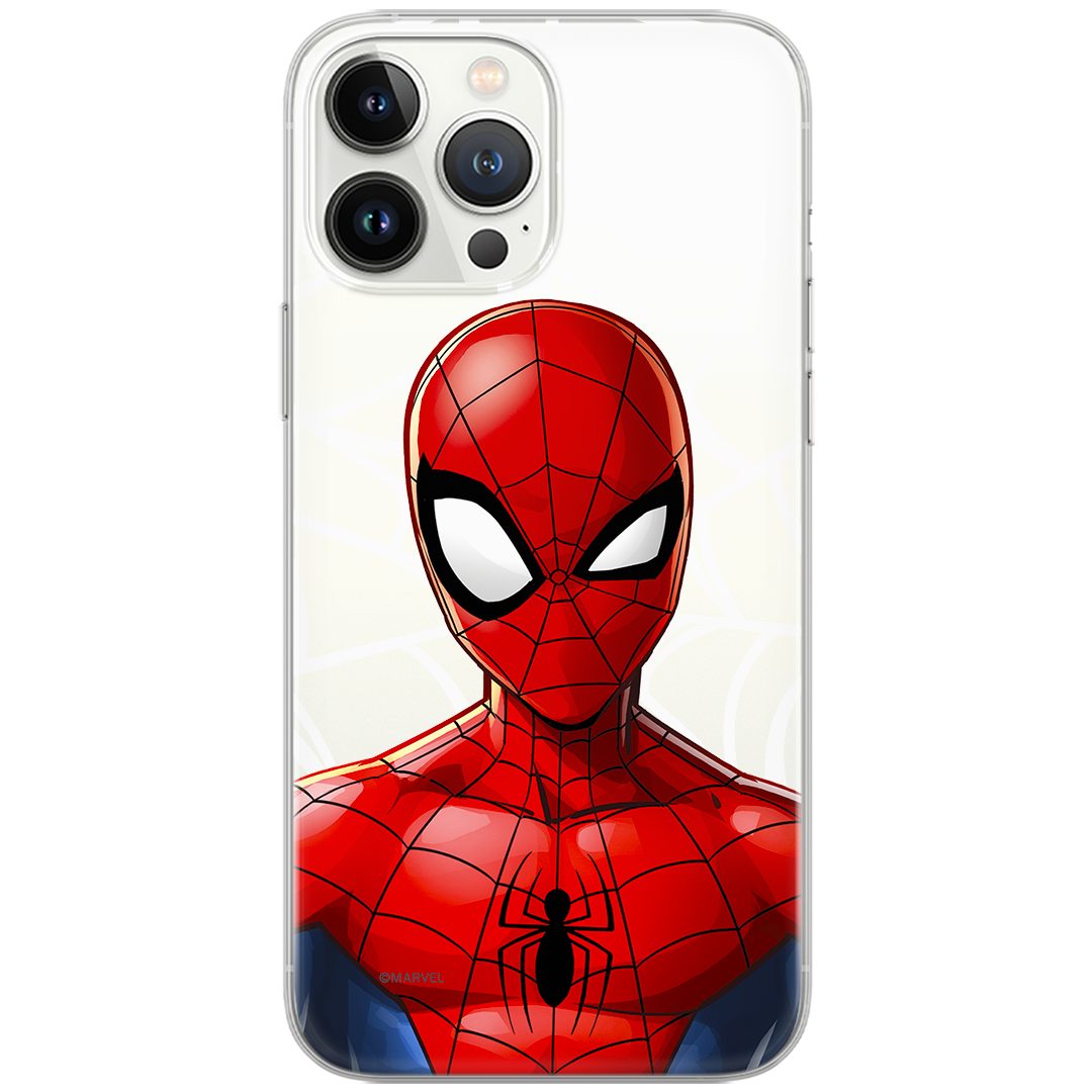 MARVEL Handyhülle Spider Man 012 Teildruck Transparent kompatibel mit Samsung Galaxy S24
