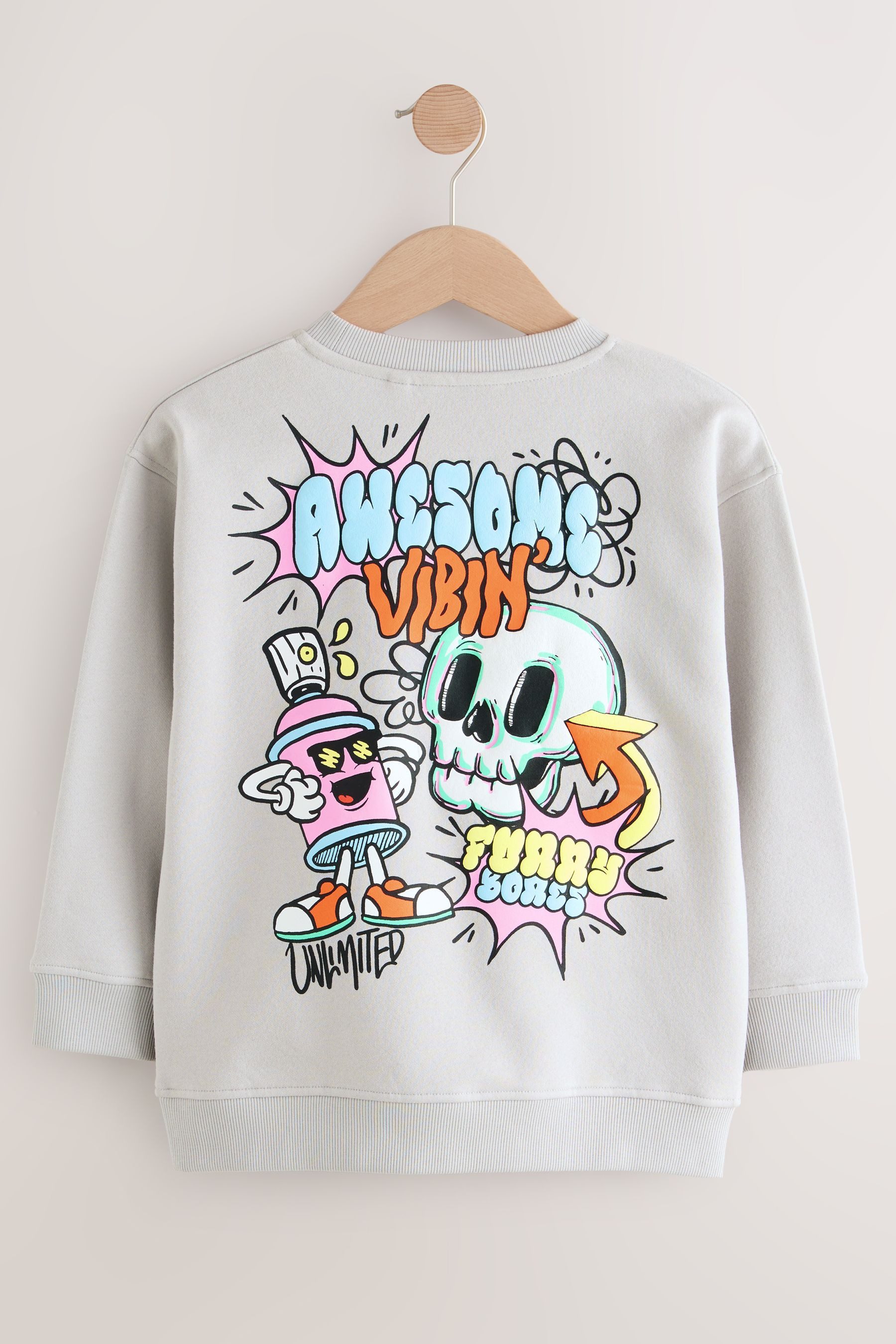 Next Sweater Rundhals-Pullover mit Grafik (1-tlg) günstig online kaufen