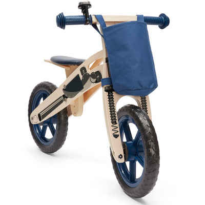 wuuhoo Laufrad »Speedy in Nautur-Holz mit Transport Tasche«, für Mädchen und Jungen ab 3 Jahre I mitwachsend ergonomisch I 12 Zoll Lauflernrad für Kinder höhenverstellbar, flexibel