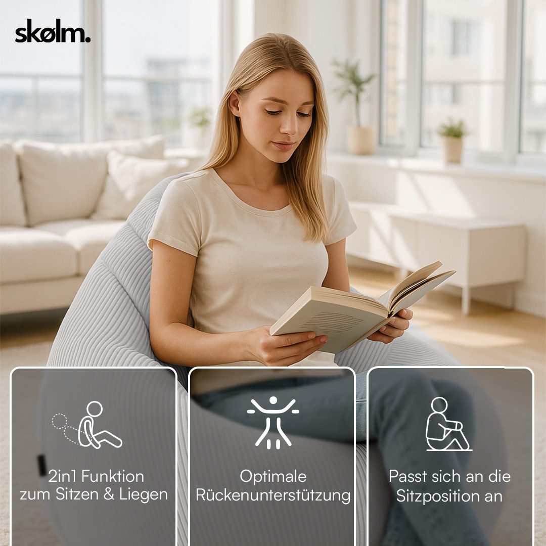 skølm. Sitzsack Magni, XXL-Sitzsack aus Cord, günstig online kaufen