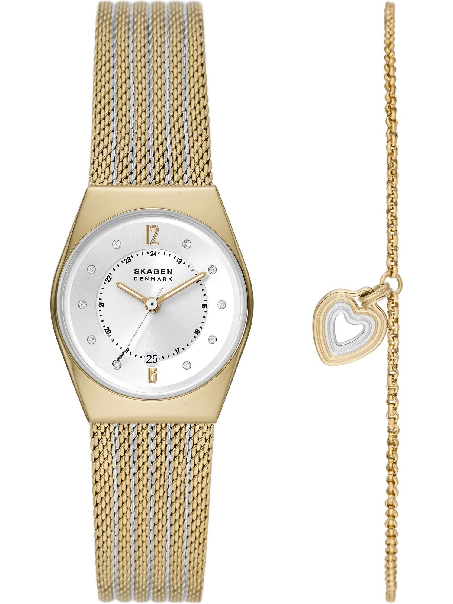 SKAGEN Quarzuhr Skagen Damen-Uhren-Sets Analog Quarz