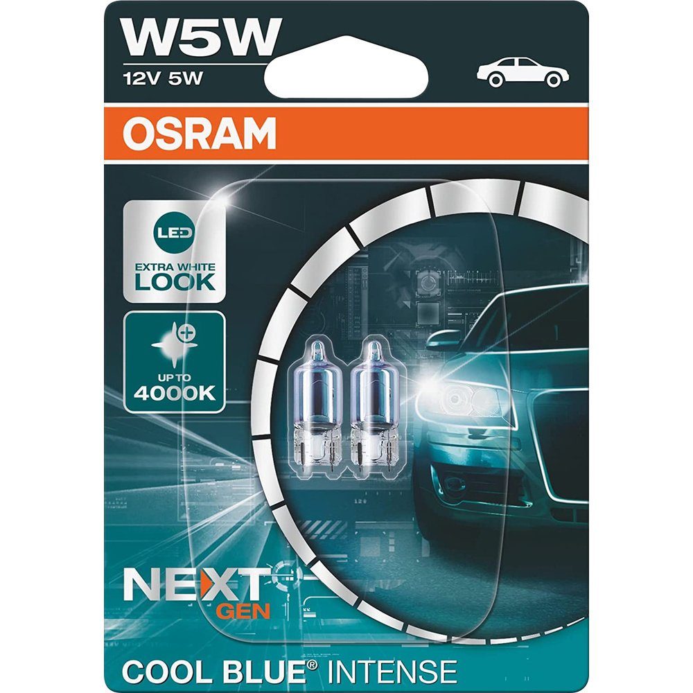 Osram KFZ-Ersatzleuchte OSRAM 2825CBN-02B Signal Leuchtmittel COOL BLUE®  INTENSE W5W 5 W 12 V