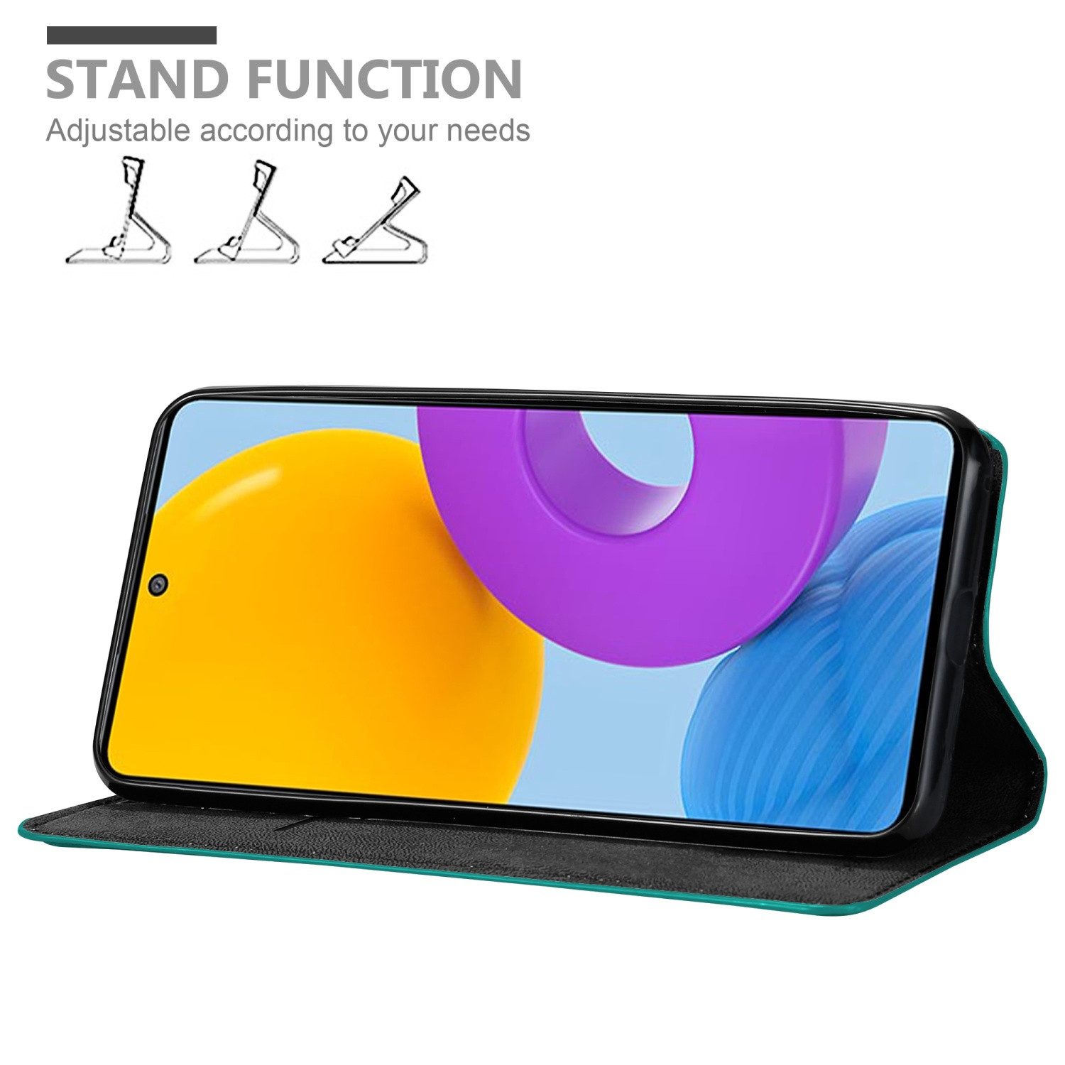 Cadorabo Handyhülle für Samsung Galaxy M52 5G Hülle Samsung Galaxy M52 5G, Hülle Schutzhülle mit Standfunktion, Magnetverschluss und Kartenfach