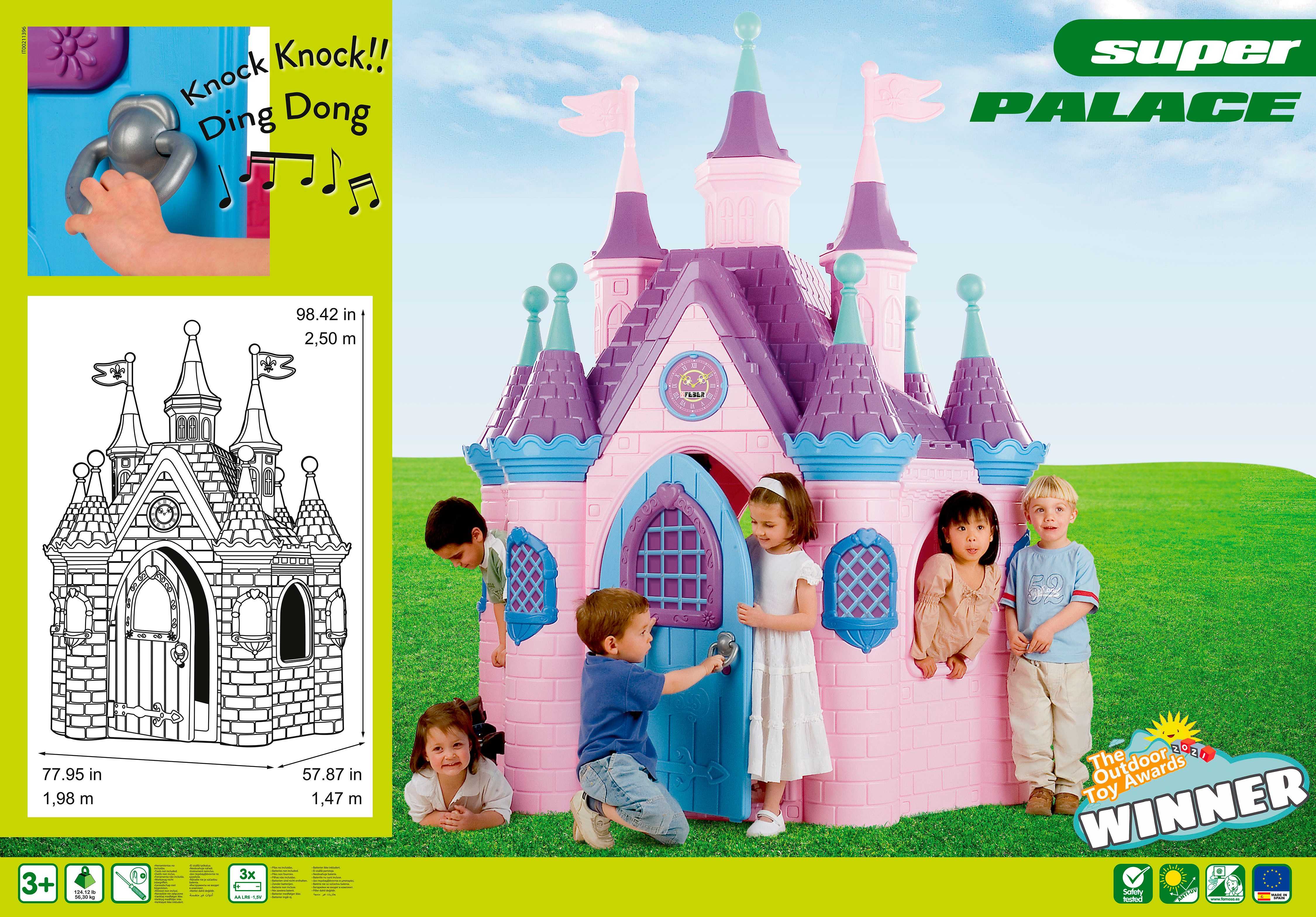Feber® Spielhaus Super Palacio, B/T/H: ca. 198/147/250 cm; Made in Europe