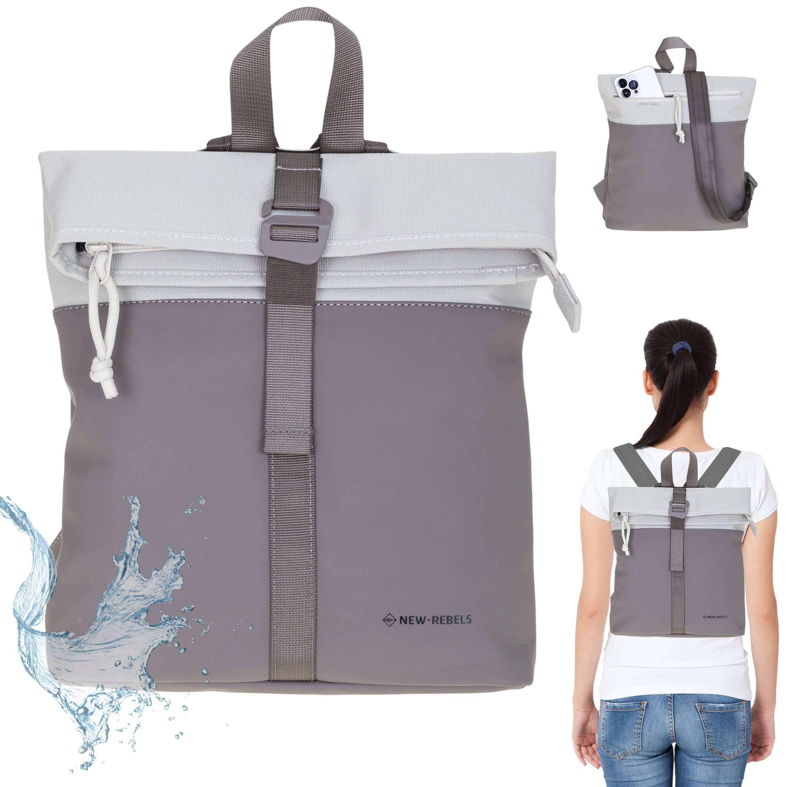 Freizeitrucksack Damen klein Rucksack Handtasche Tasche