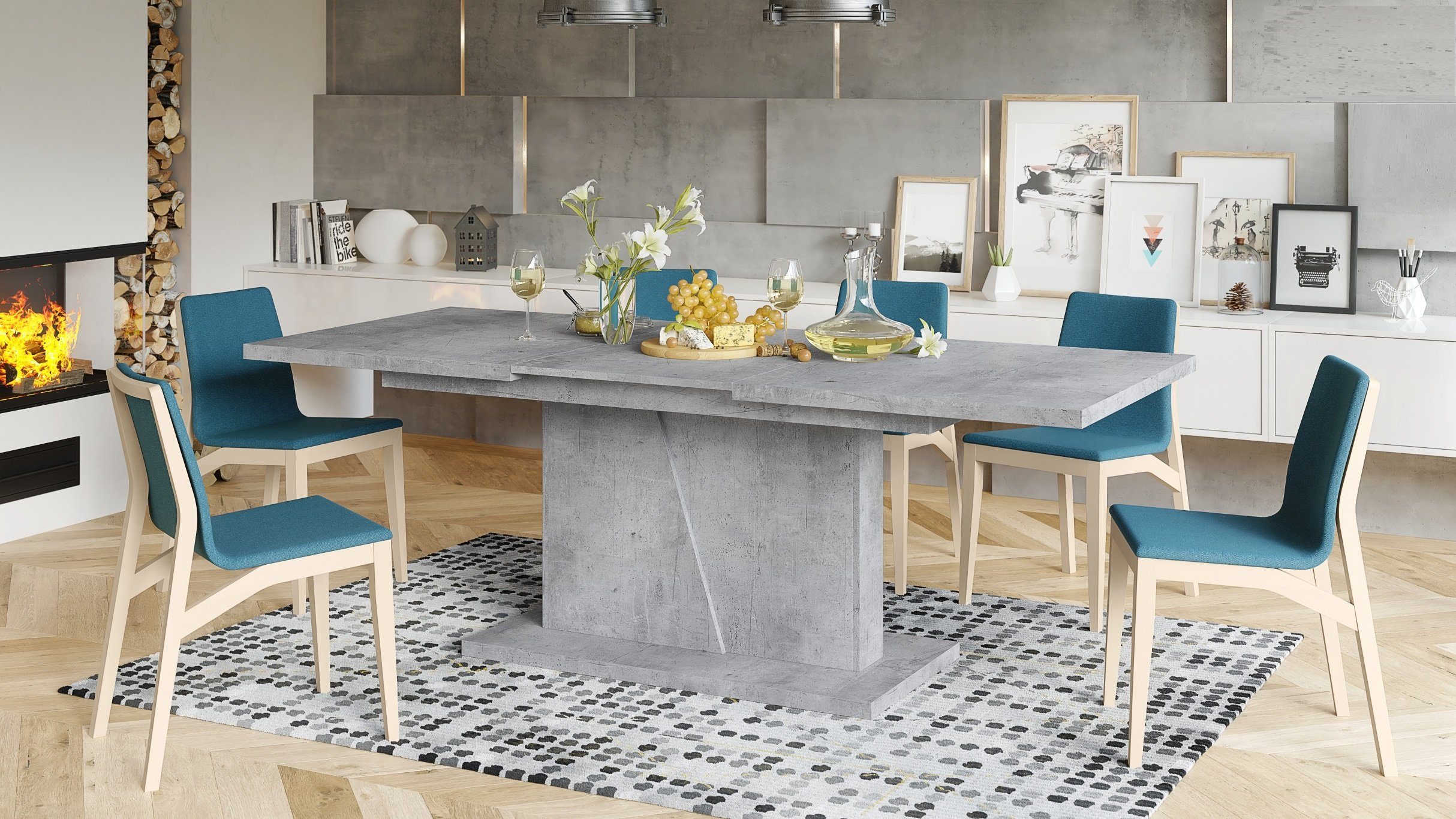 Mazzoni Esstisch Design Noble Noir Tisch günstig online kaufen