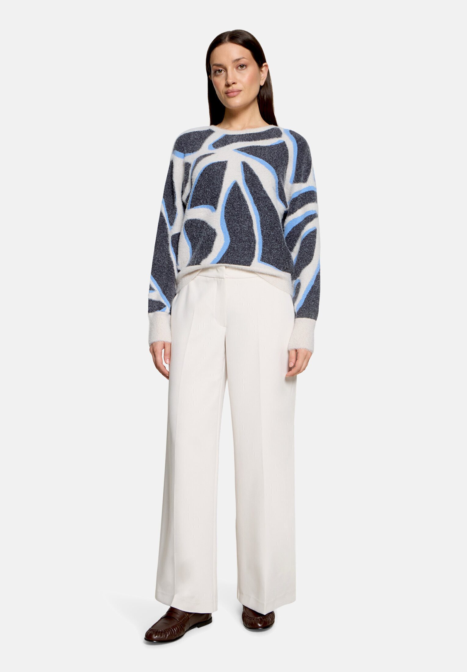 Betty&Co Strickpullover Damen mit Muster (1-tlg)