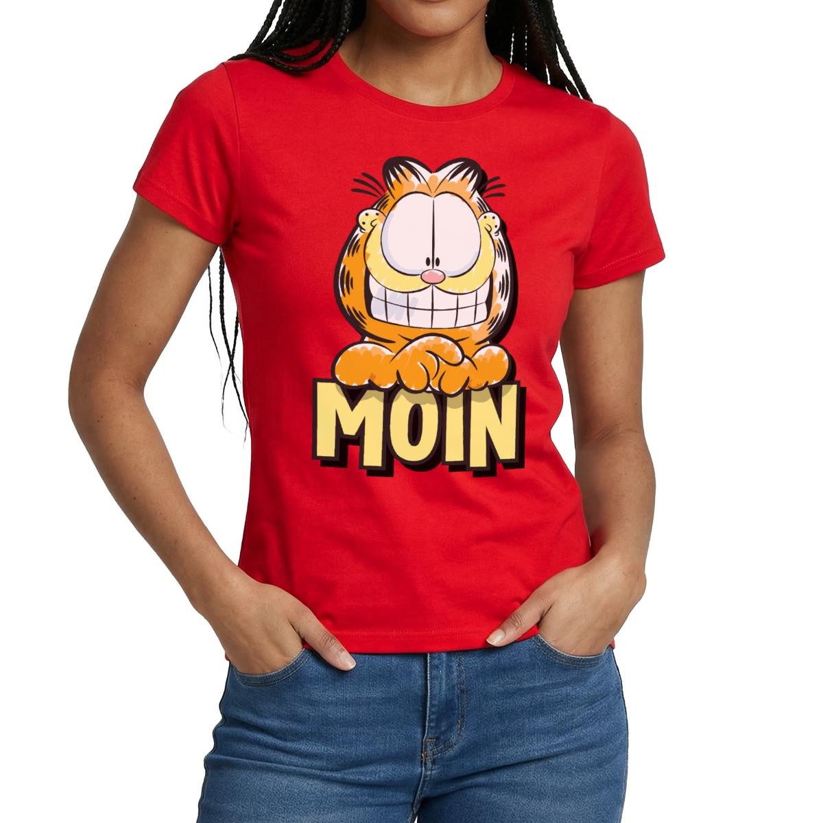T-Shirt Garfield Moin Nordsee Ostsee Geschenk Frauen T-Shirt
