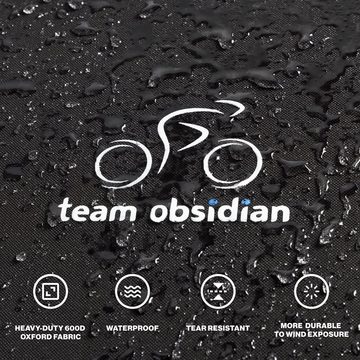 Team Obsidian Abdeckboden Team Obsidian: Fahrradhüllen für Outdoor-Lagerung und Transport