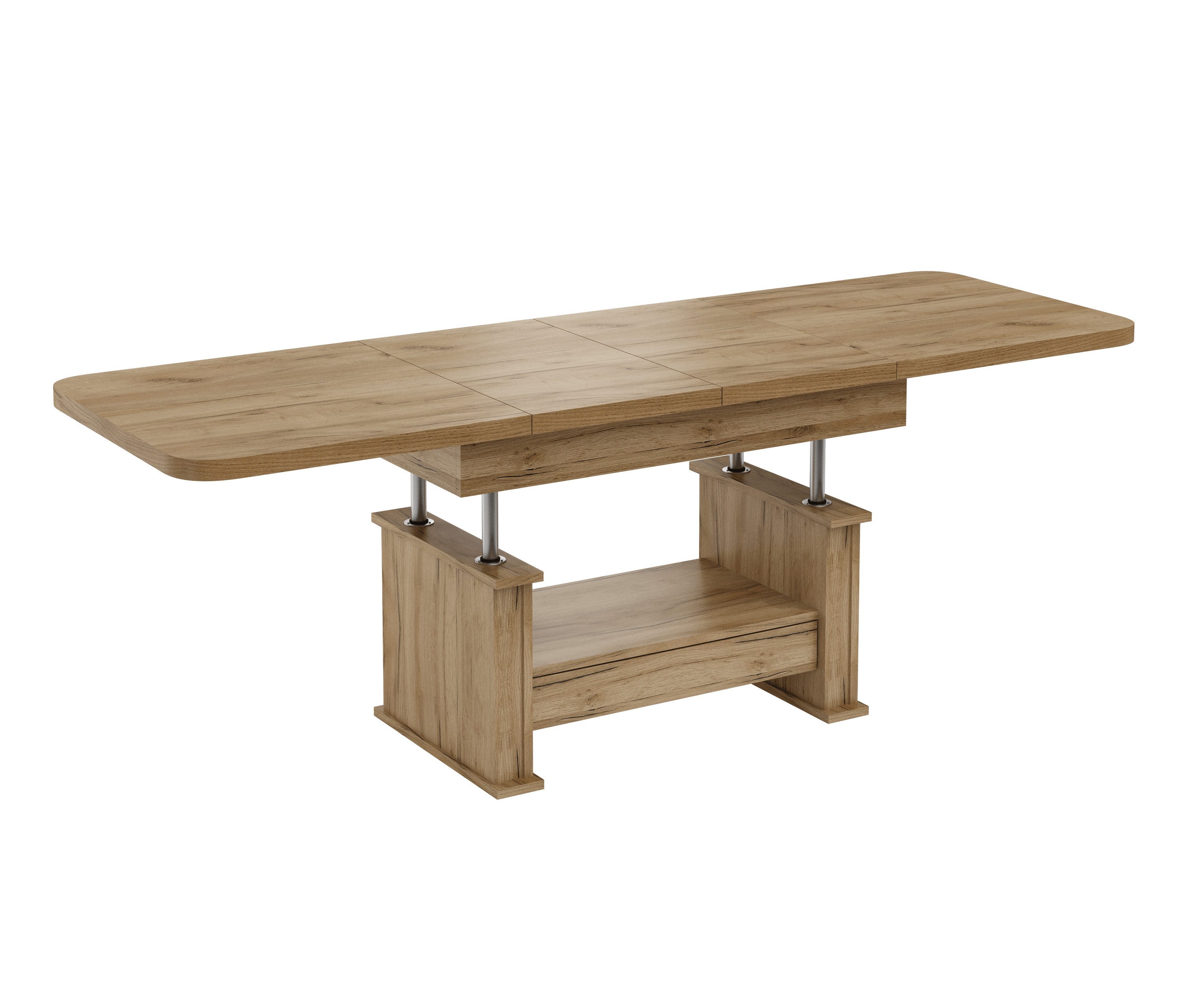 designimpex Couchtisch Design DA-555 Schublade höhenverstellbar ausziehbar Tisch