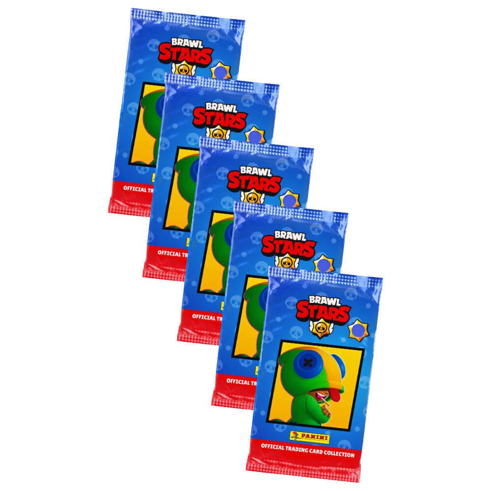Panini Sammelkarte Panini Brawl Stars Karten - Sammelkarten Trading Cards, - 5 Booster