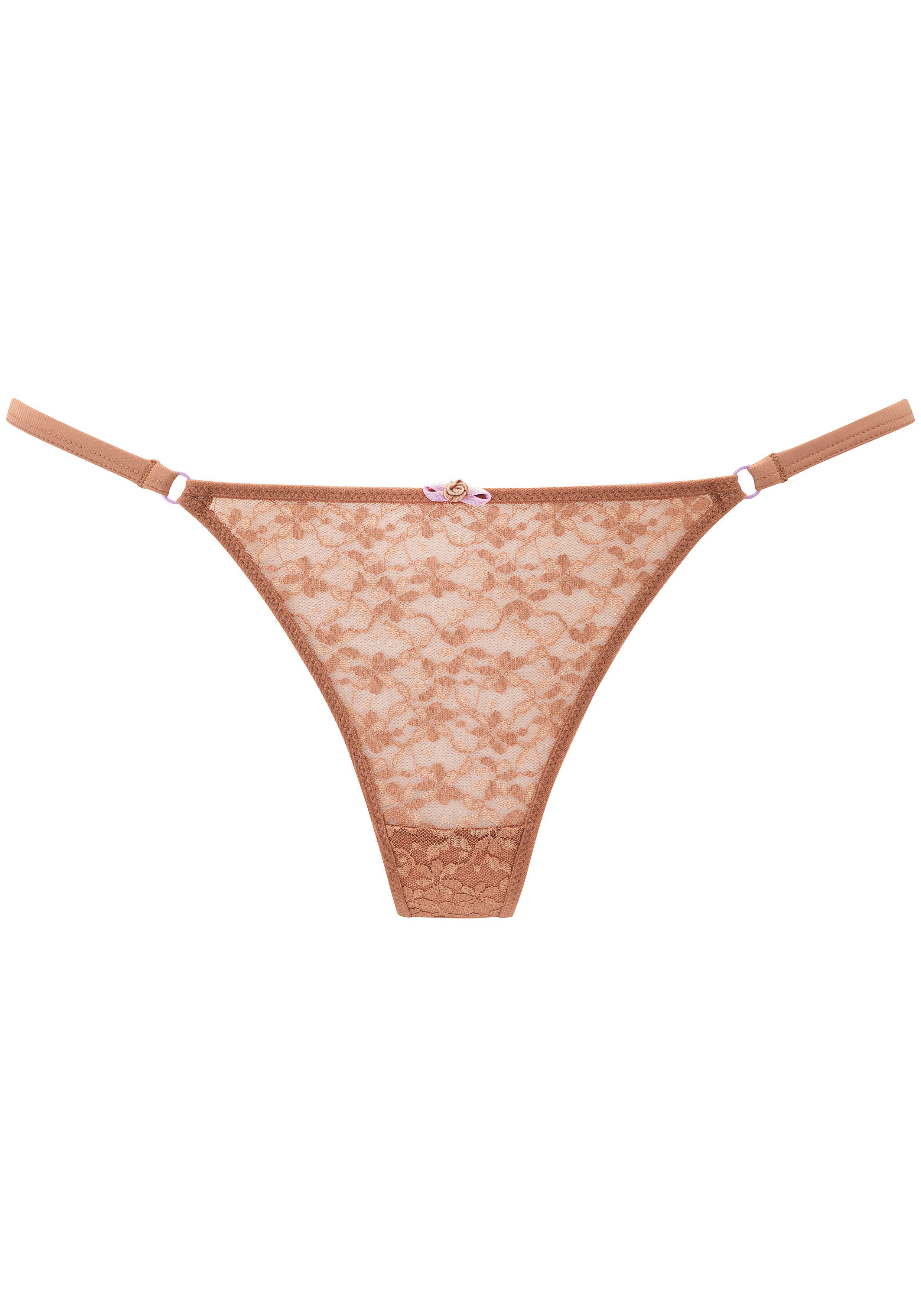 Vivance by Lascana String Julia aus zarter Spitze in blumiger Optik, sexy Dessous – Bild 2 von 5