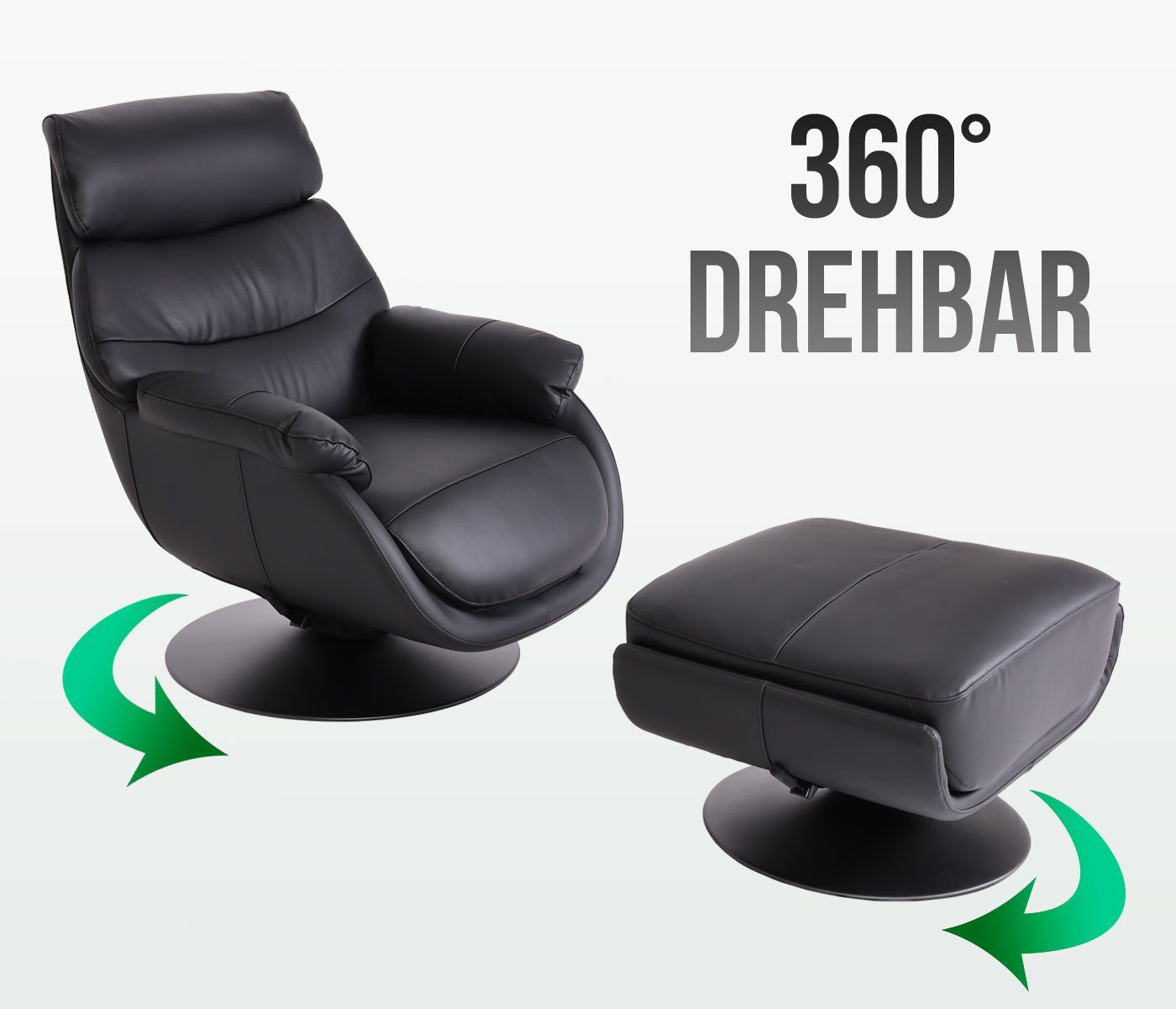 MCW Relaxsessel MCW-K99, Mit Feststellhebel, Breite Sitzfläche, Mit Armlehnen