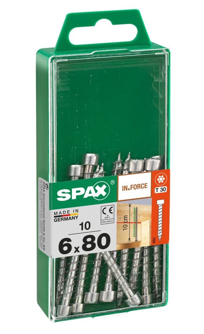 SPAX Holzbauschraube Spax Holzbauschrauben 6.0 x 80 mm TX 30