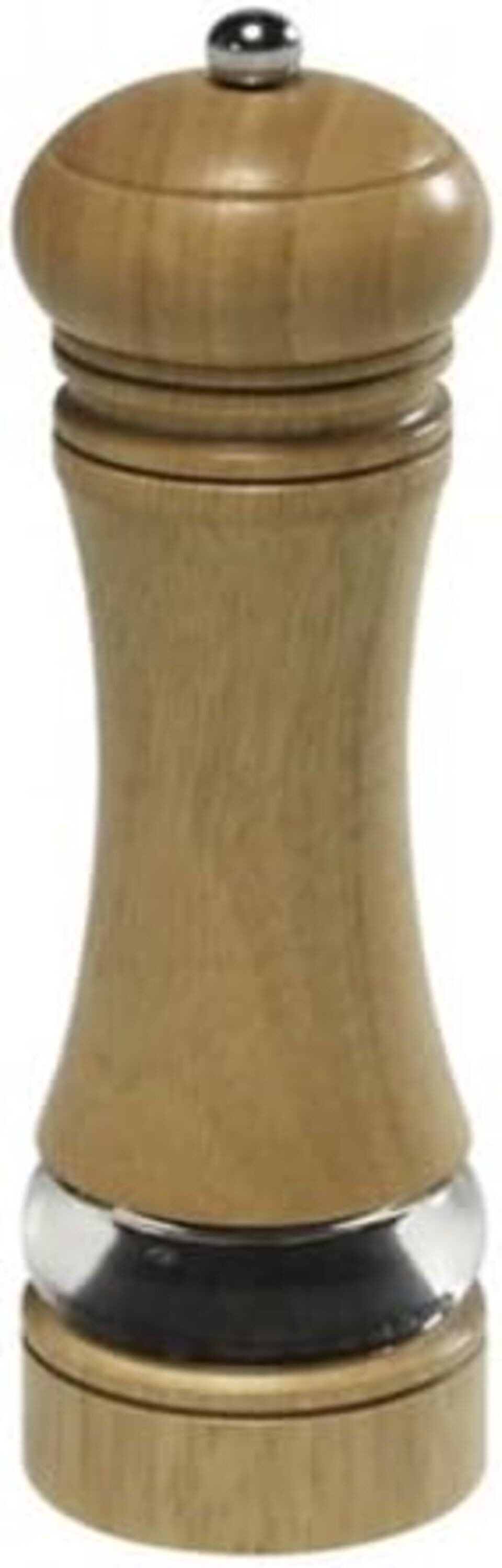 KESPER® Pfeffermühle Pfeffermühle mit Acryl-Sichtfenster aus Gummibaum, (1 Stück)