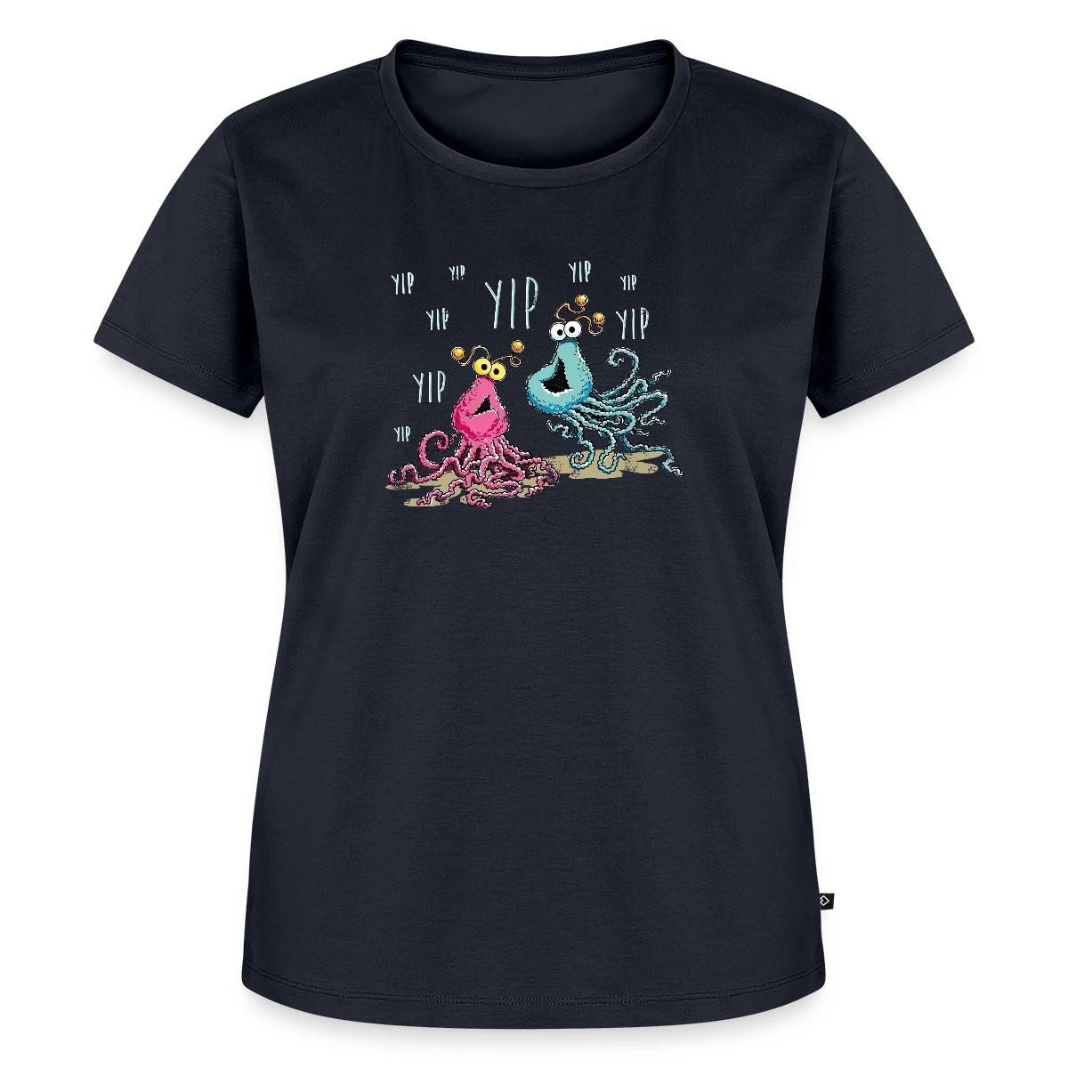 Spreadshirt T-Shirt Sesamstraße Yip Yip Alien Frauen Premium T-Shirt (1-tlg)