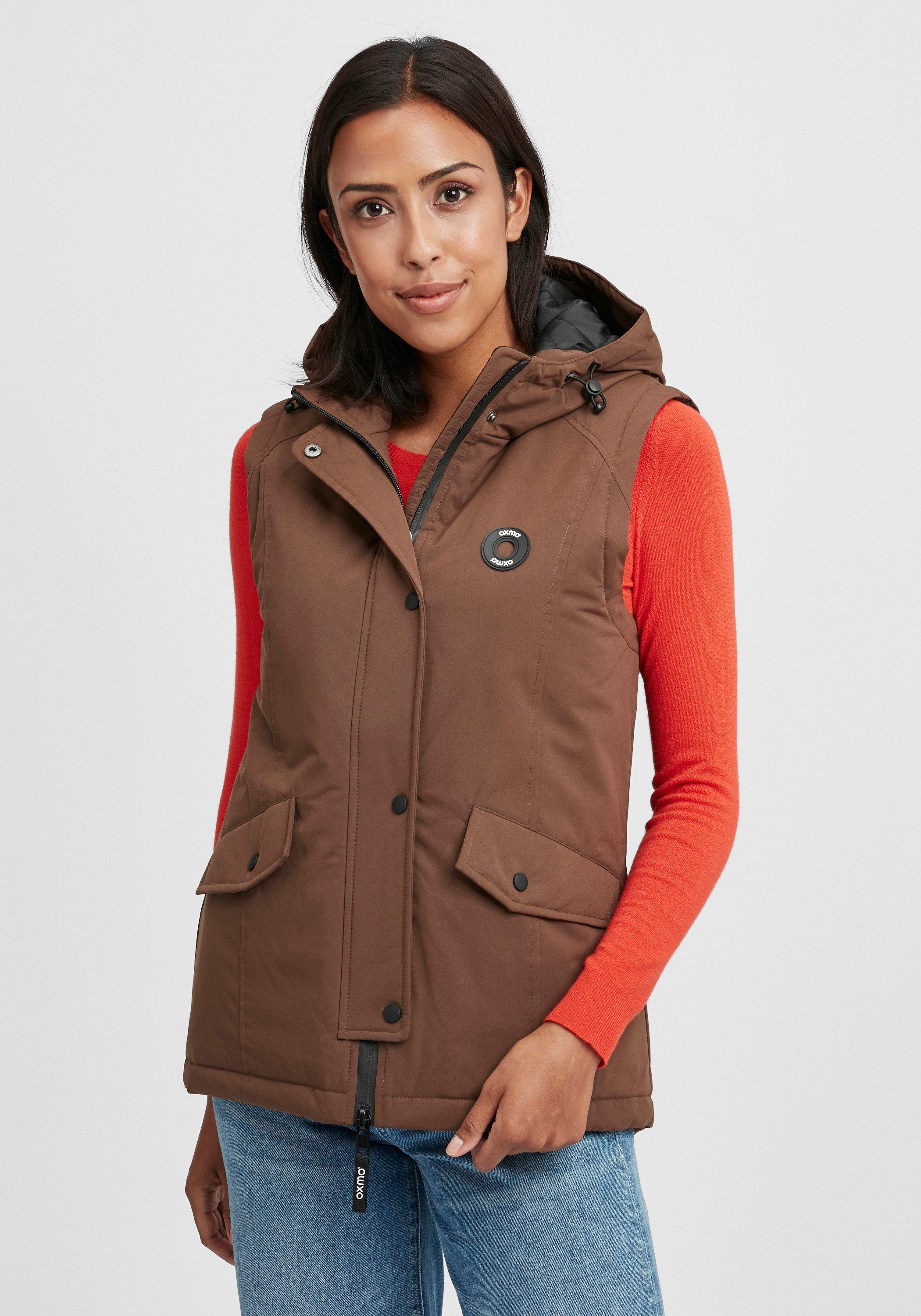 OXMO Funktionsweste OXTenja Weste mit gefütterter Kapuze