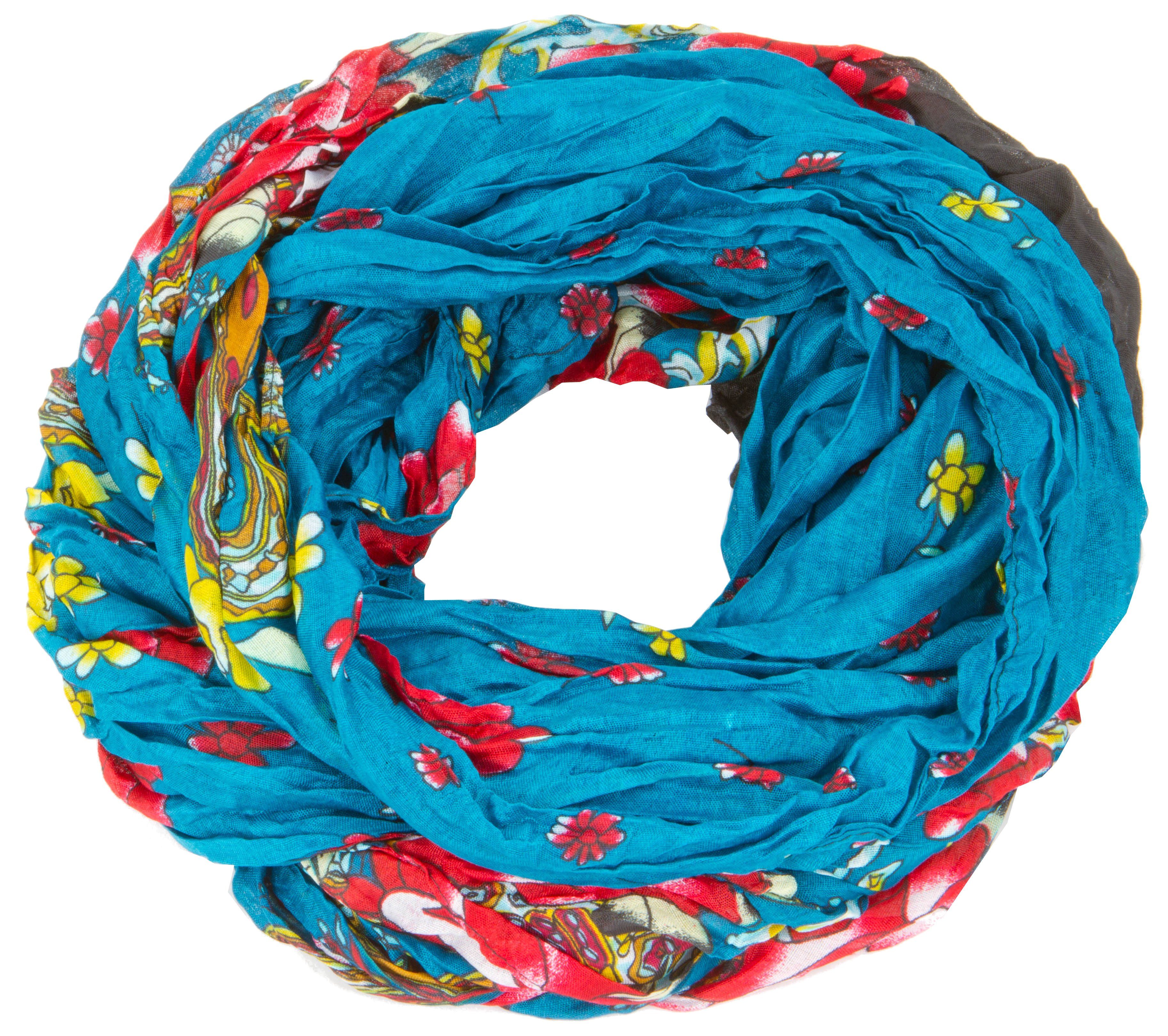 AvaMia Modeschal Blume-3999 Loop Schal Schlauchschal günstig online kaufen