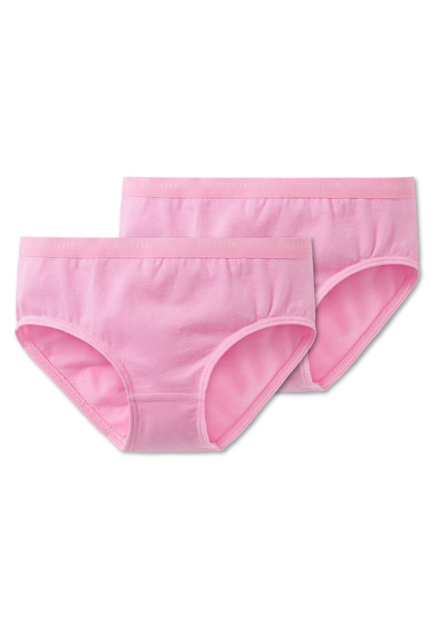 rosa 2-St., Unterhose, Set) Schiesser Baumwolle Pack, Slips, (Set, Cotton Slip Slip 95/5 2er Mädchen