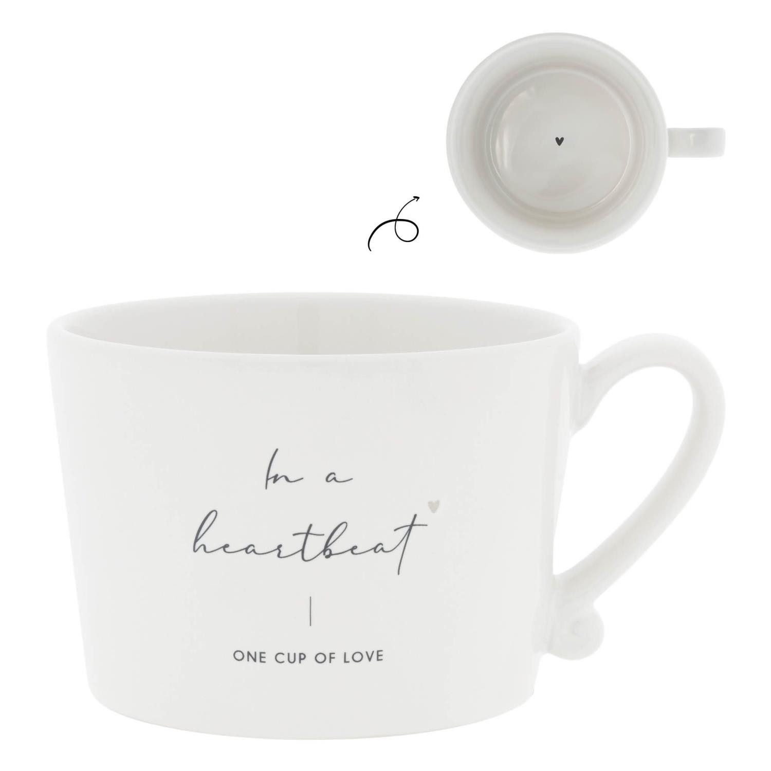 Tasse Schwarzes Herz