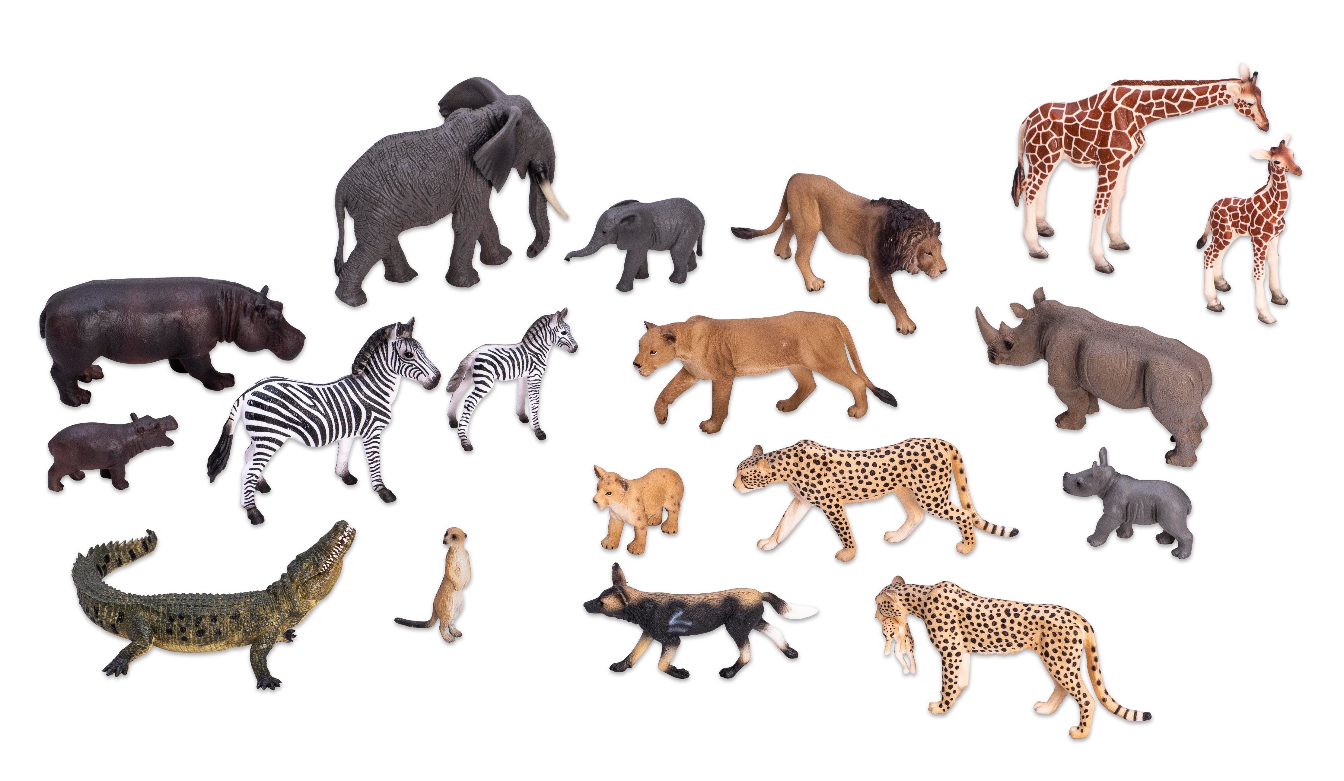 Betzold Spielfigur Afrikanische Tiere, 18-teilig