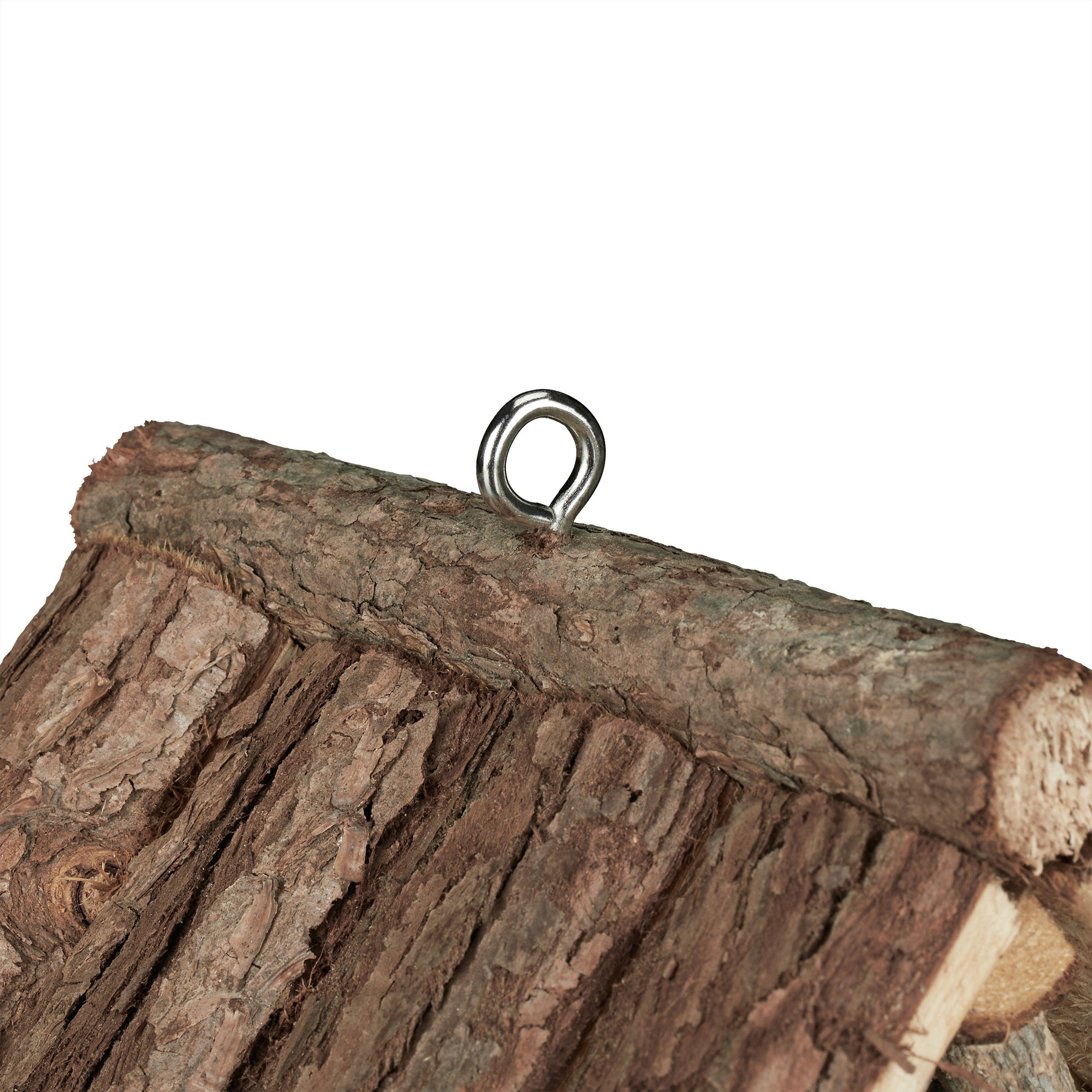 relaxdays Vogelhaus Vogelfutterhaus zum Aufhängen