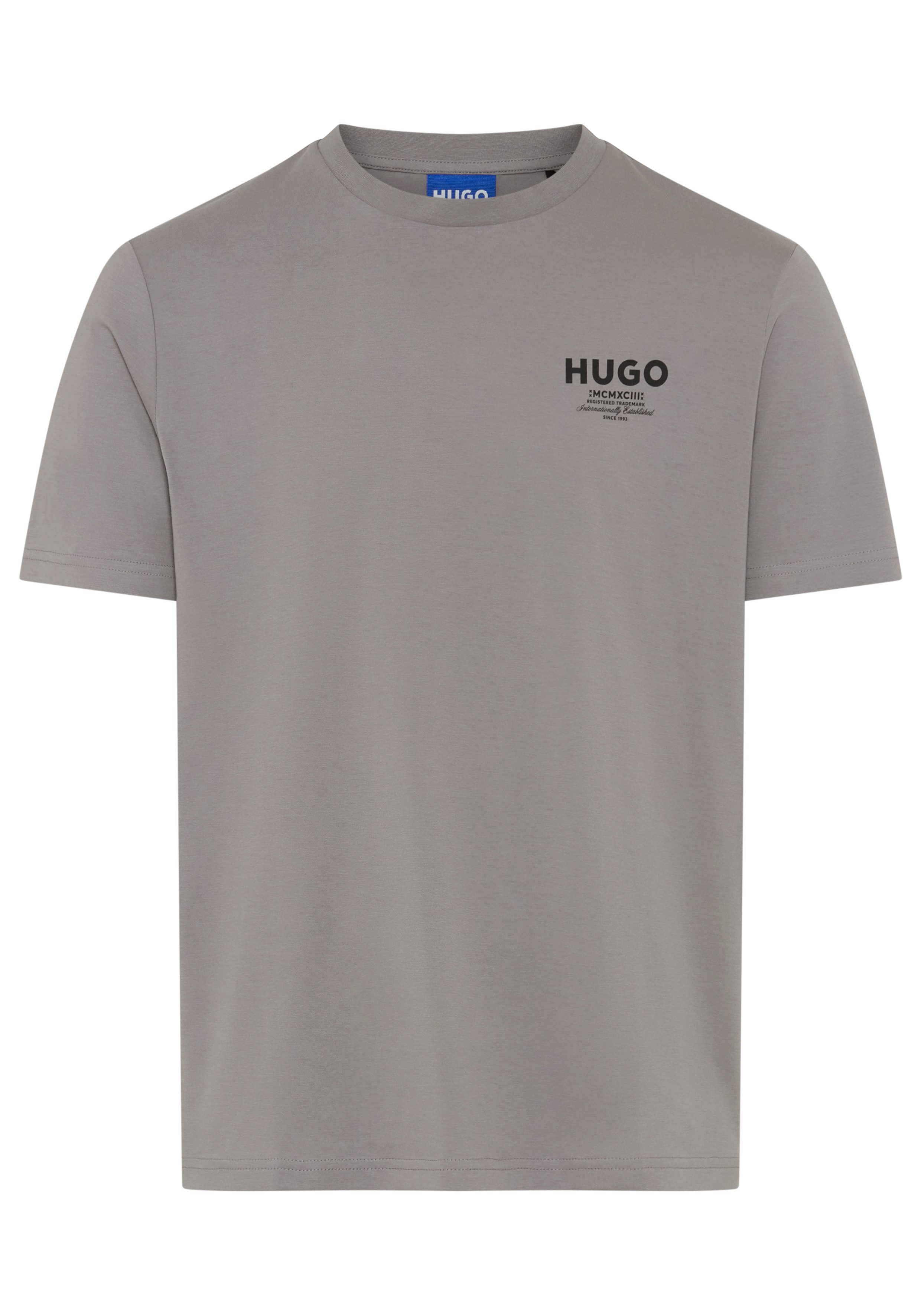HUGO T-Shirt Nesptee Rundhalsausschnitt, Regular Fit, reine Baumwolle