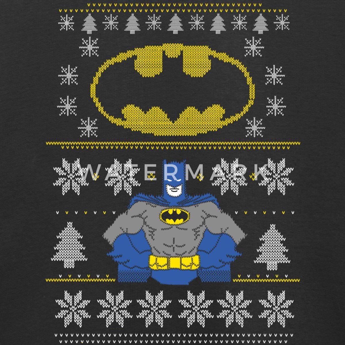 Spreadshirt Sweatshirt DC Comics Batman Ugly Christmas Kinder Premium Pullover (1-tlg)