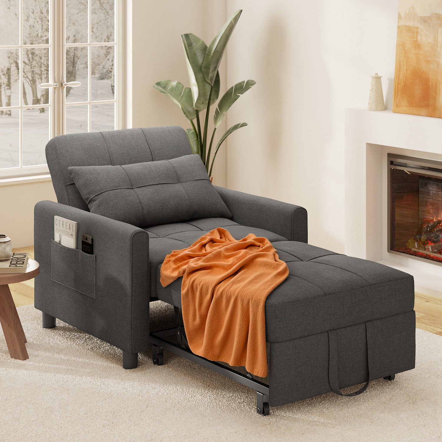 Bealife Relaxsessel Schlafsessel, Aufgerüsteter Liegesessel, klappbar, günstig online kaufen