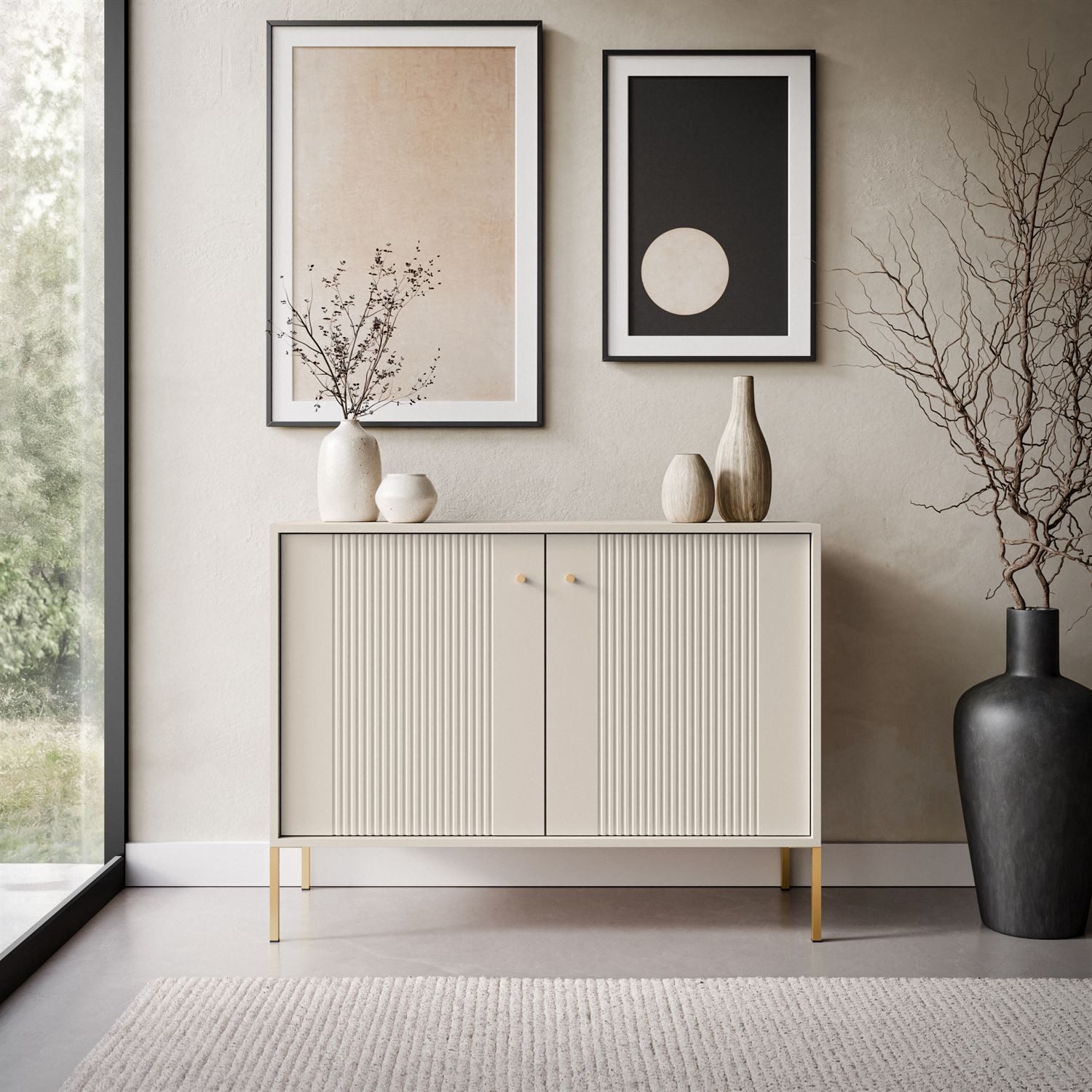 Lookway Kommode VIVALDI 2D mit geriffelten Fronten