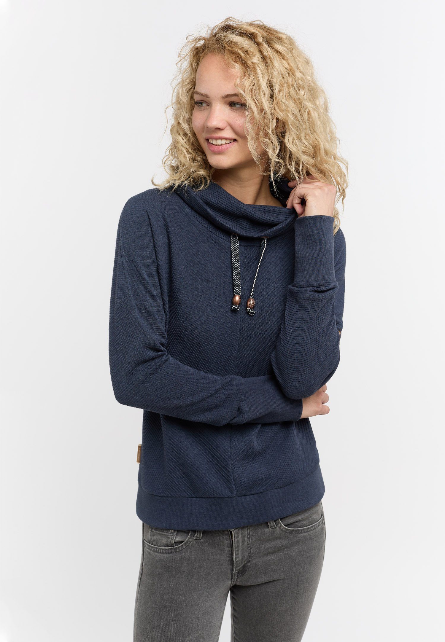 Ragwear Sweatshirt NAVY Nachhaltige Mode BALANCIA Vegane & ORGANIC