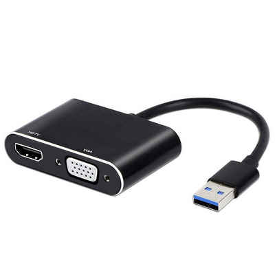 ENGELMANN »Projektor-Hub« Video-Adapter USB Typ A zu HDMI, VGA