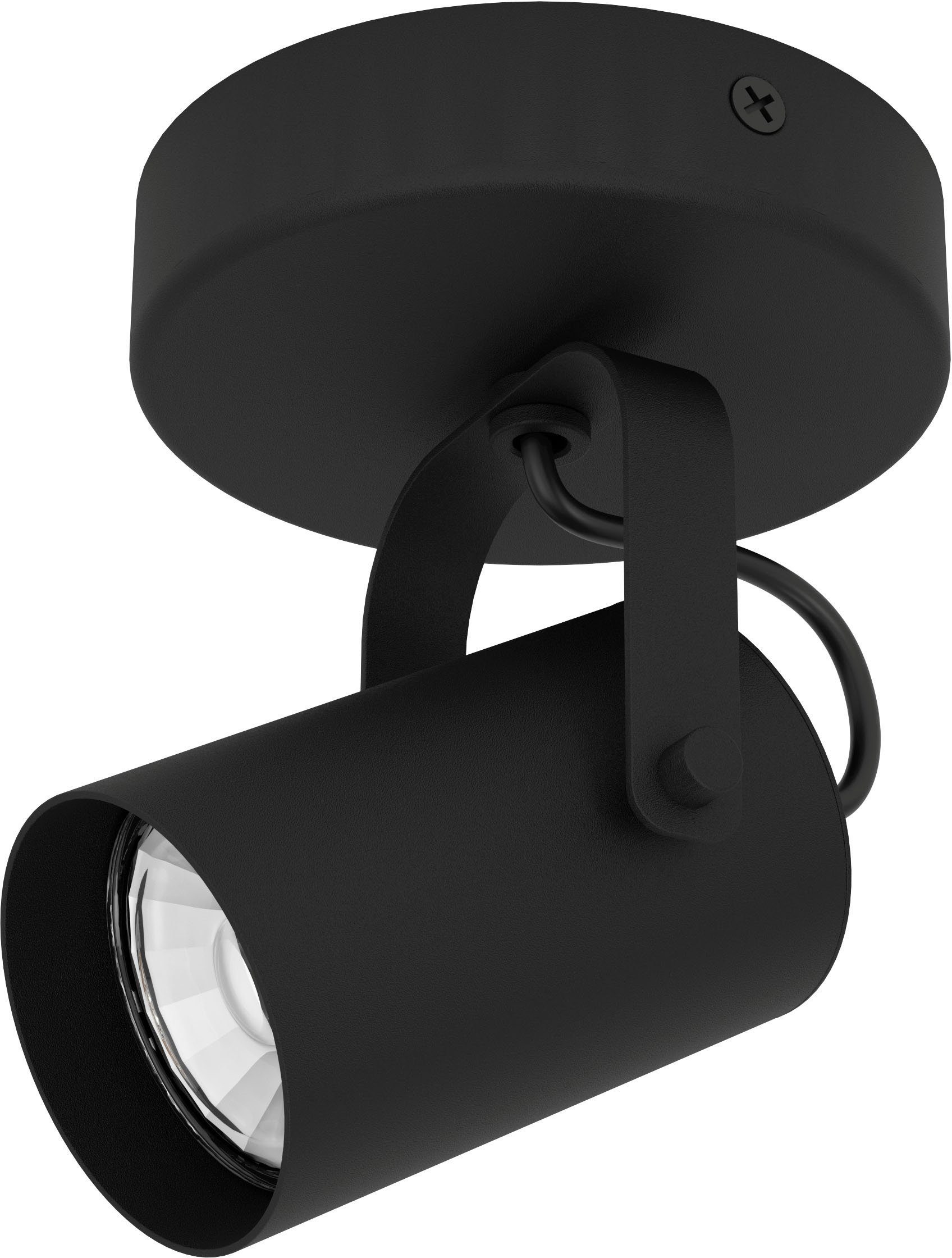 EGLO Deckenspot SOREGO, Leuchtmittel wechselbar, ohne Leuchtmittel, Deckenspot in schwarz aus Stahl - inkl. GU10 - 3W | Deckenstrahler