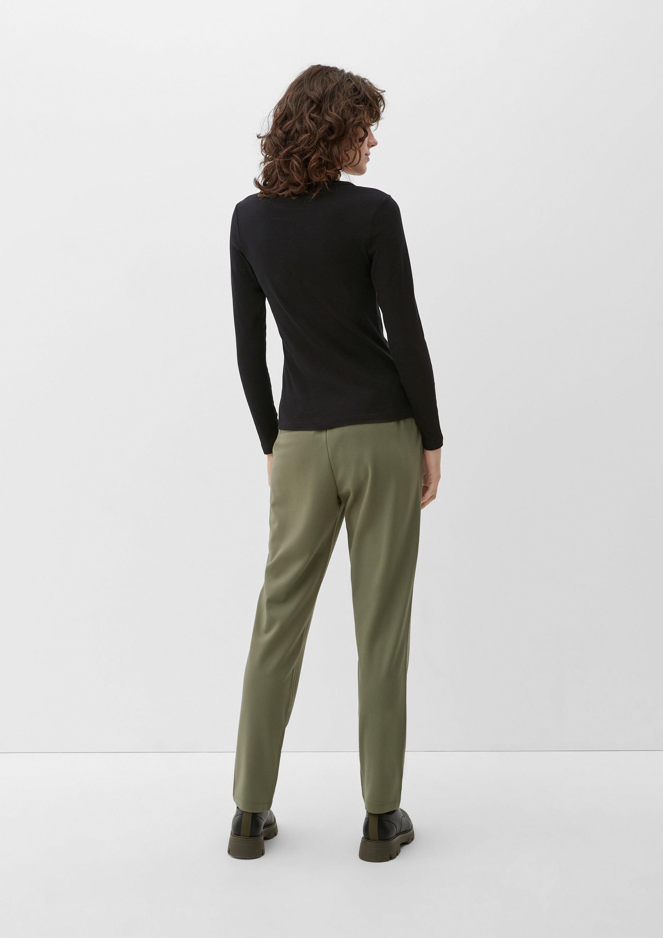s.Oliver Langarmshirt T-Shirt Longsleeve im Slim Fit